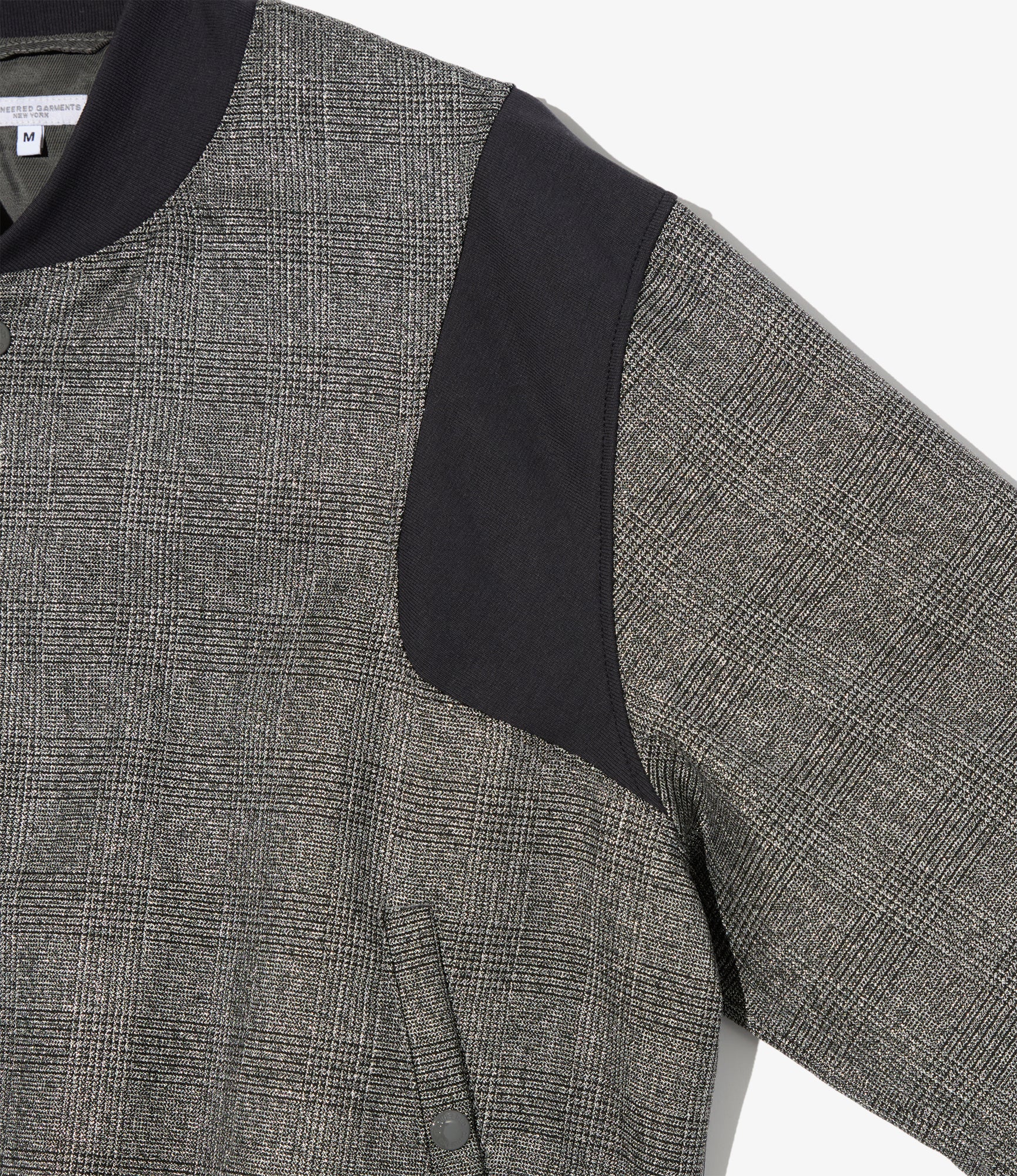 Engineered Garments Referee Jacket - Dk.Grey Polyester Lurex Glen Plaid - Image 3
