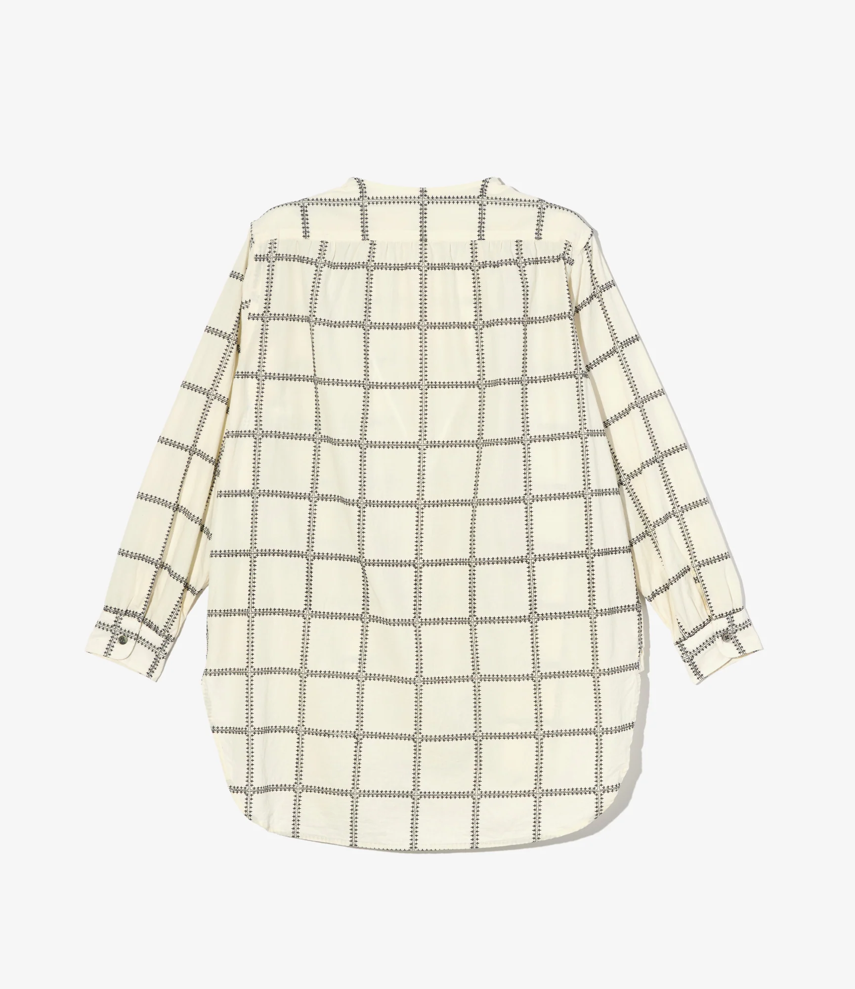 Engineered Garments Women's VARI Shirt - White/Black CP Square Embroidery - Image 3
