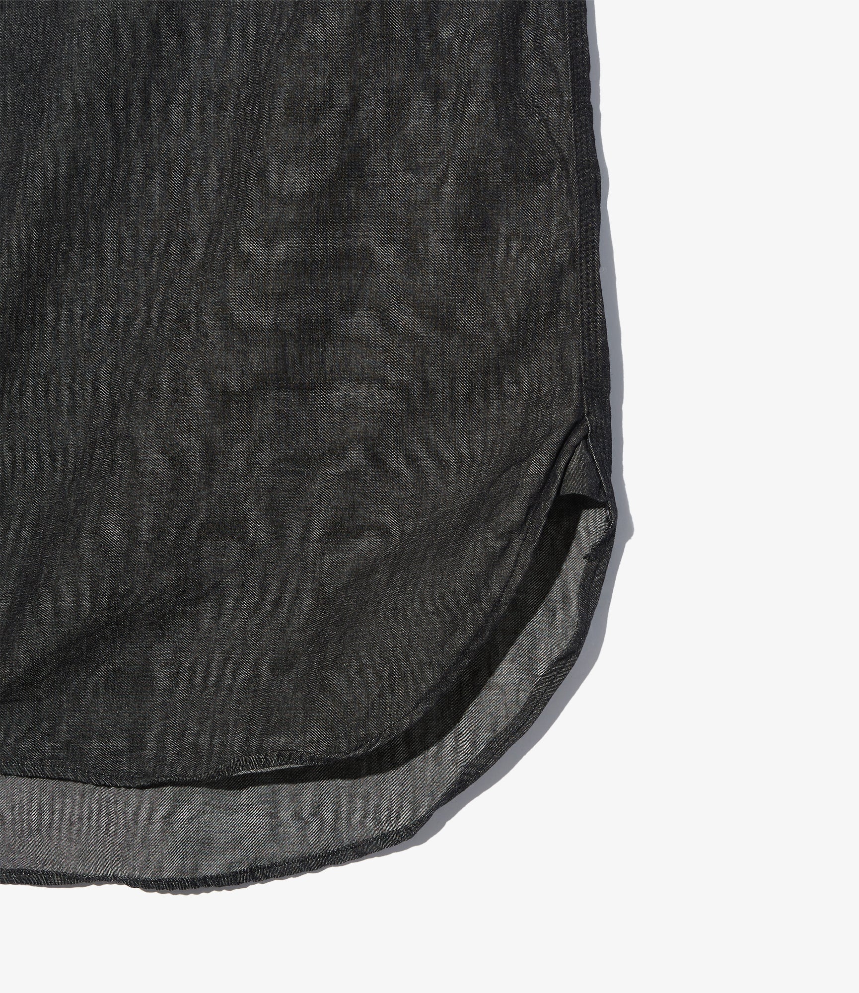 Engineered Garments Work Shirt - Black Cotton Denim Shirting - Image 4