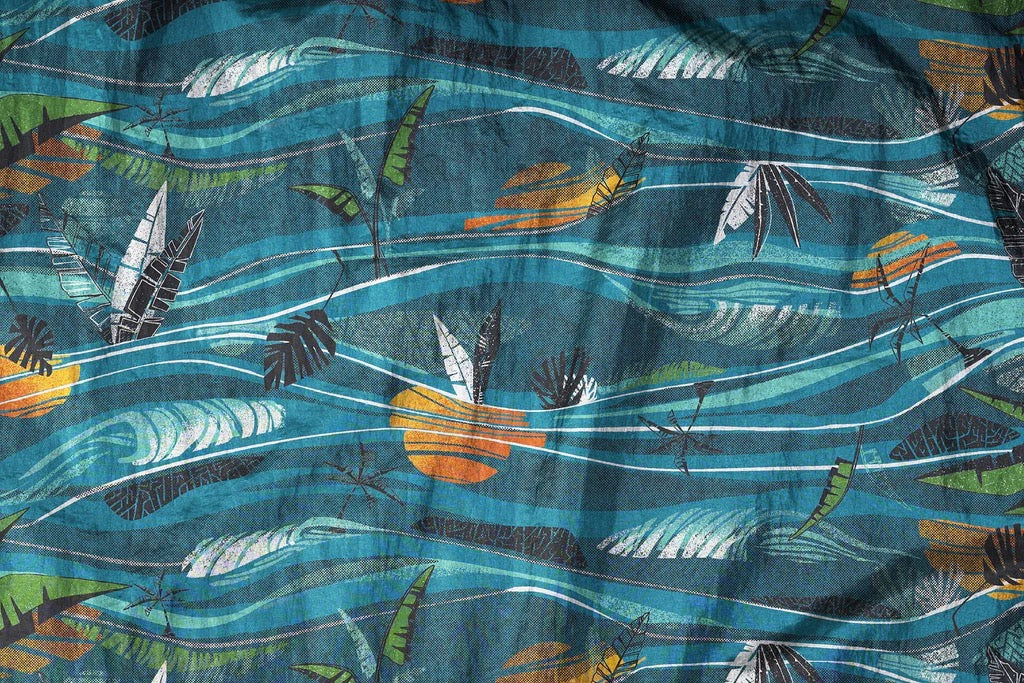 Eno DoubleNest Print Hammock - Surf Break/ Marine - Image 3