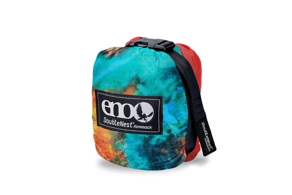 Eno DoubleNest Print Hammock - Tie Dye/Red - Image 2