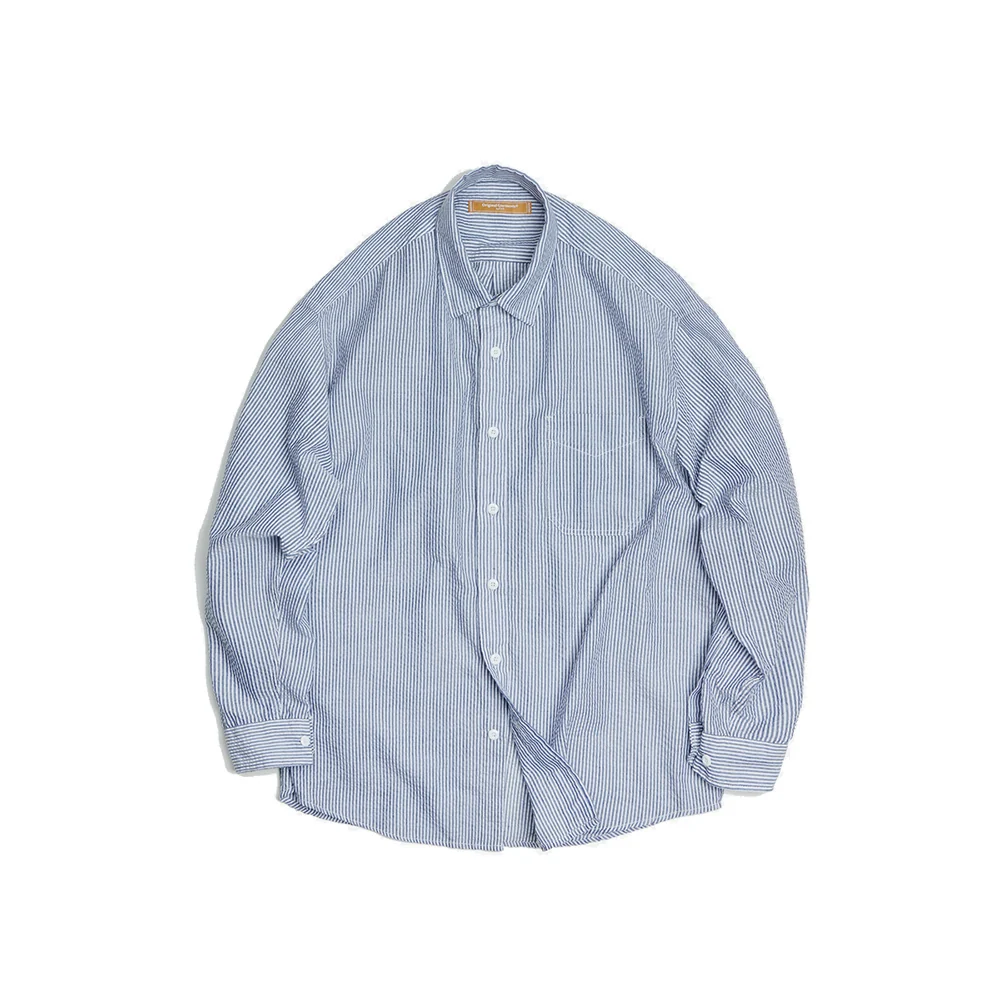 FrizmWorks OG Stripe Seersucker Shirt - Blue SS26