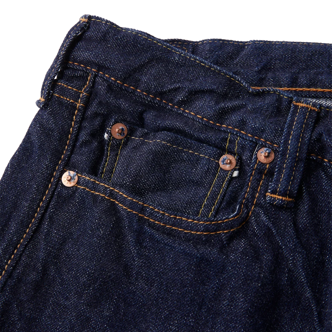 Fullcount & Co. 1108W - Slim Straight Denim - 13.7oz - Raw Indigo Blue - Image 7
