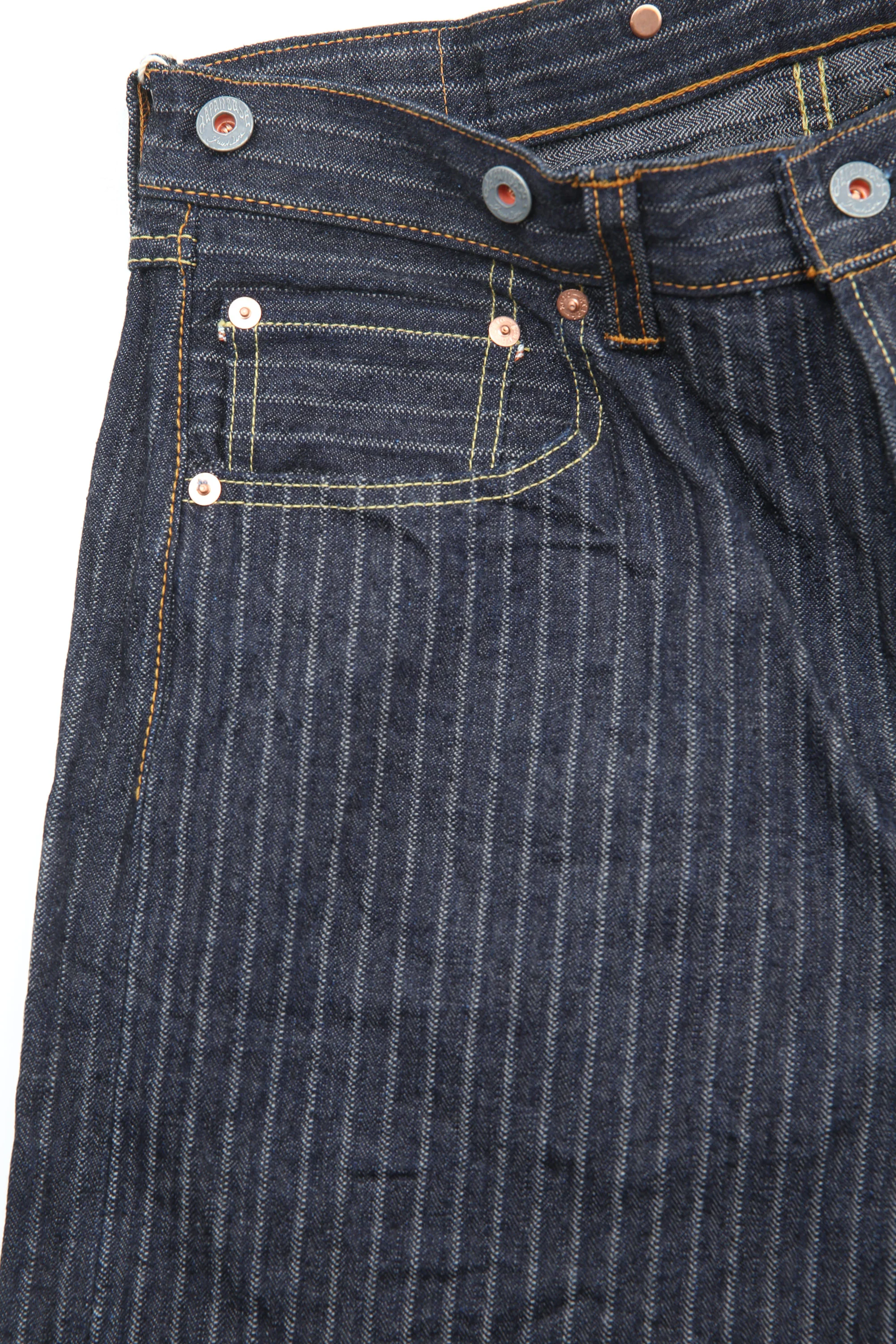 Graph Zero 16oz Loose Straight Pant - Needle Pull HB. ST (One Wash) - Image 3