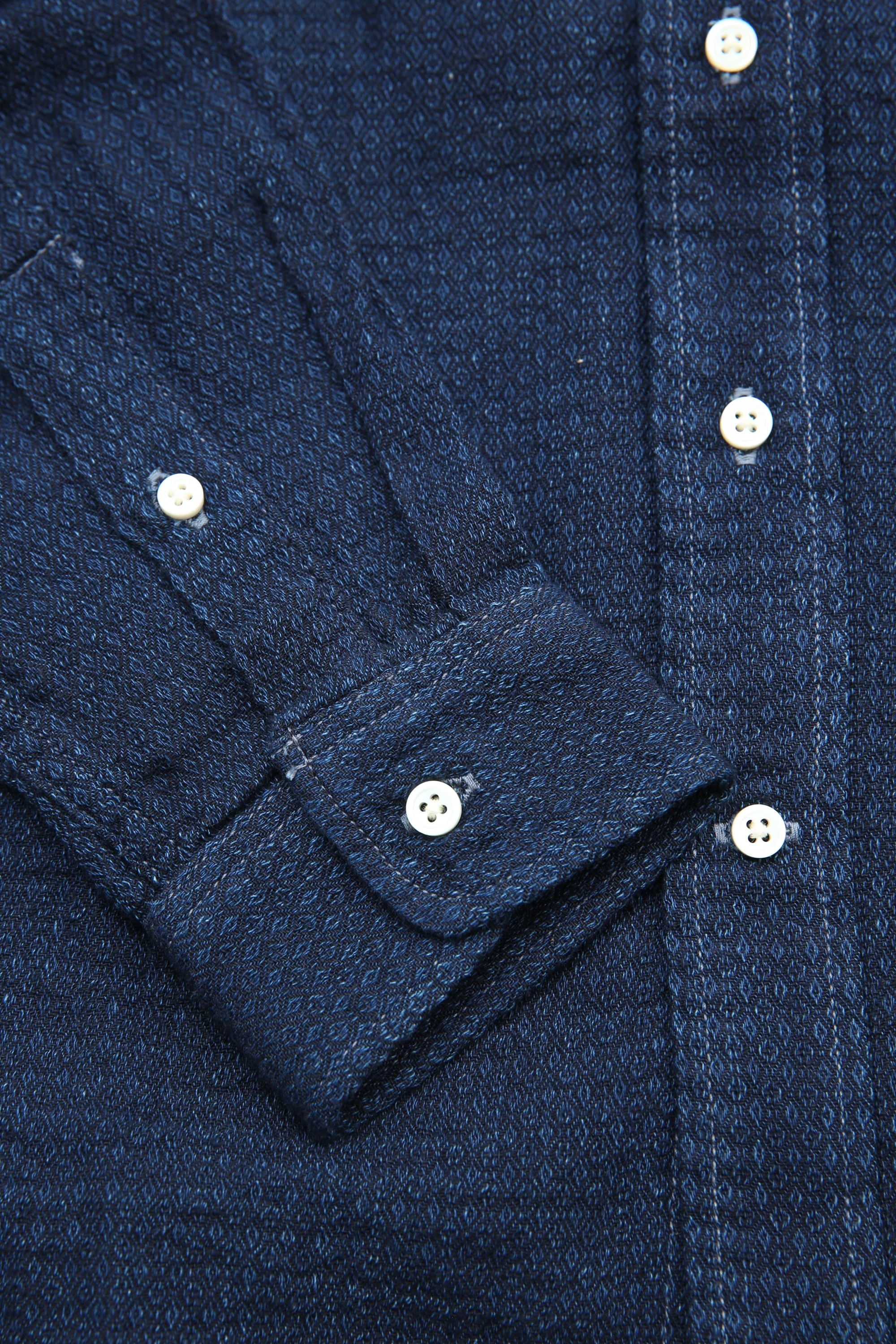 Graph Zero Standard Button-down L/S Shirt - Indigo - Image 3