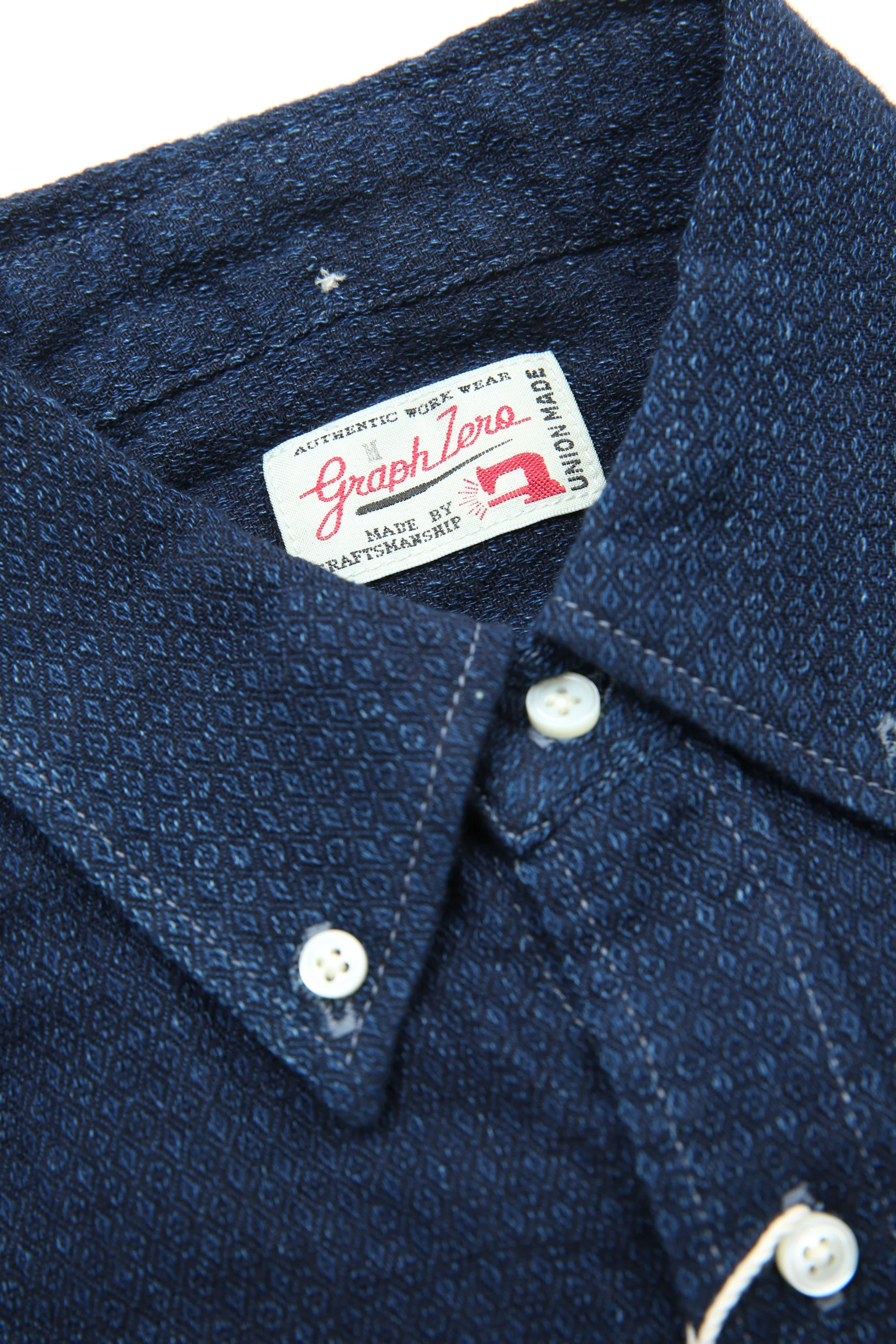 Graph Zero Standard Button-down L/S Shirt - Indigo - Image 8