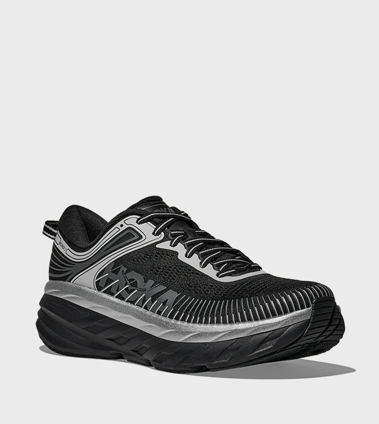 Hoka Men's Bondi 7 - Black / Stardust - Image 6