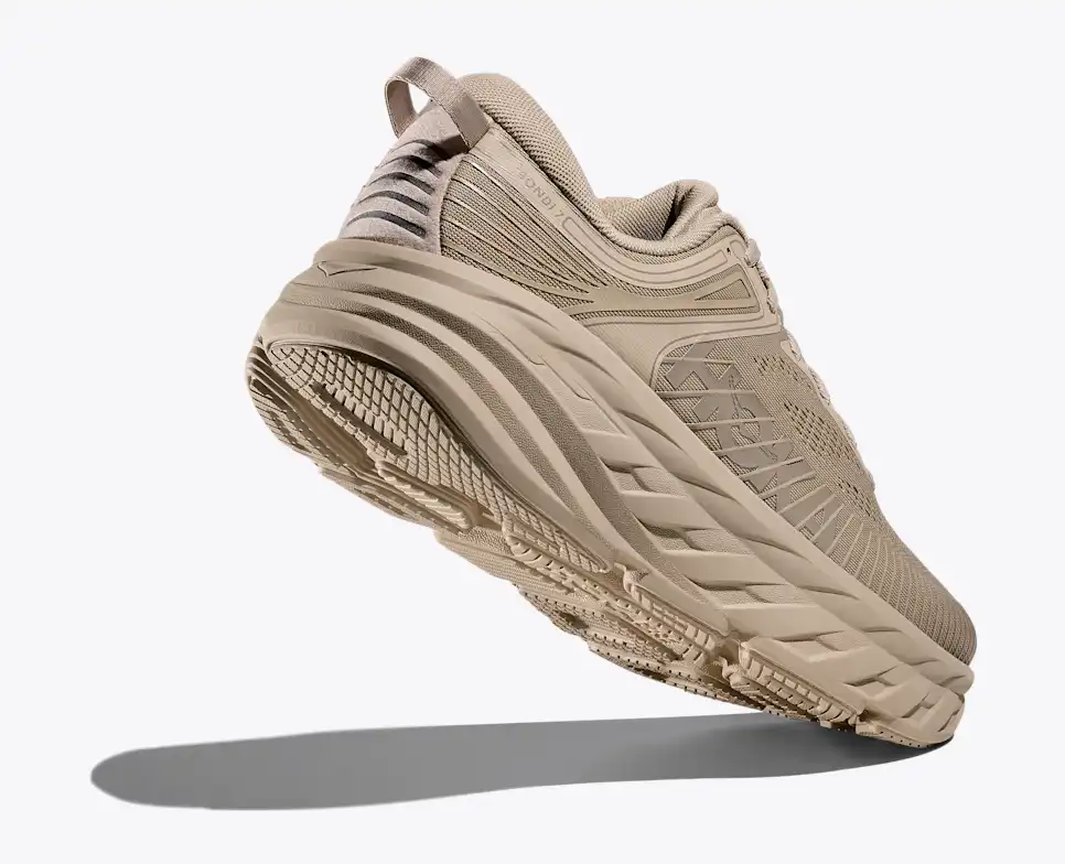 Hoka Men's Bondi 7 - Raw Linen / Raw Linen - Image 4