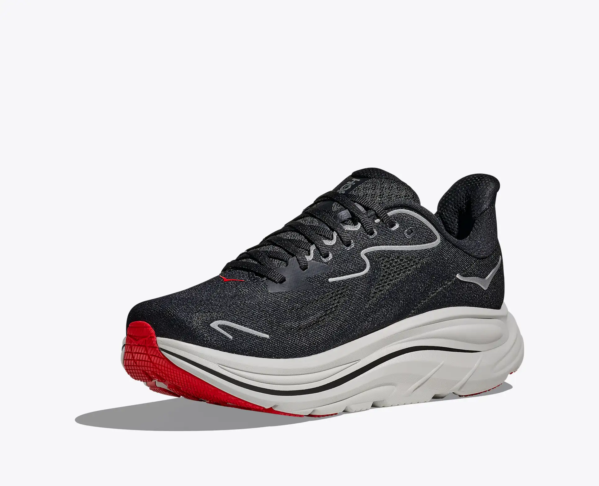 Hoka Men's Clifton 10 - Black / Silver - Image 3