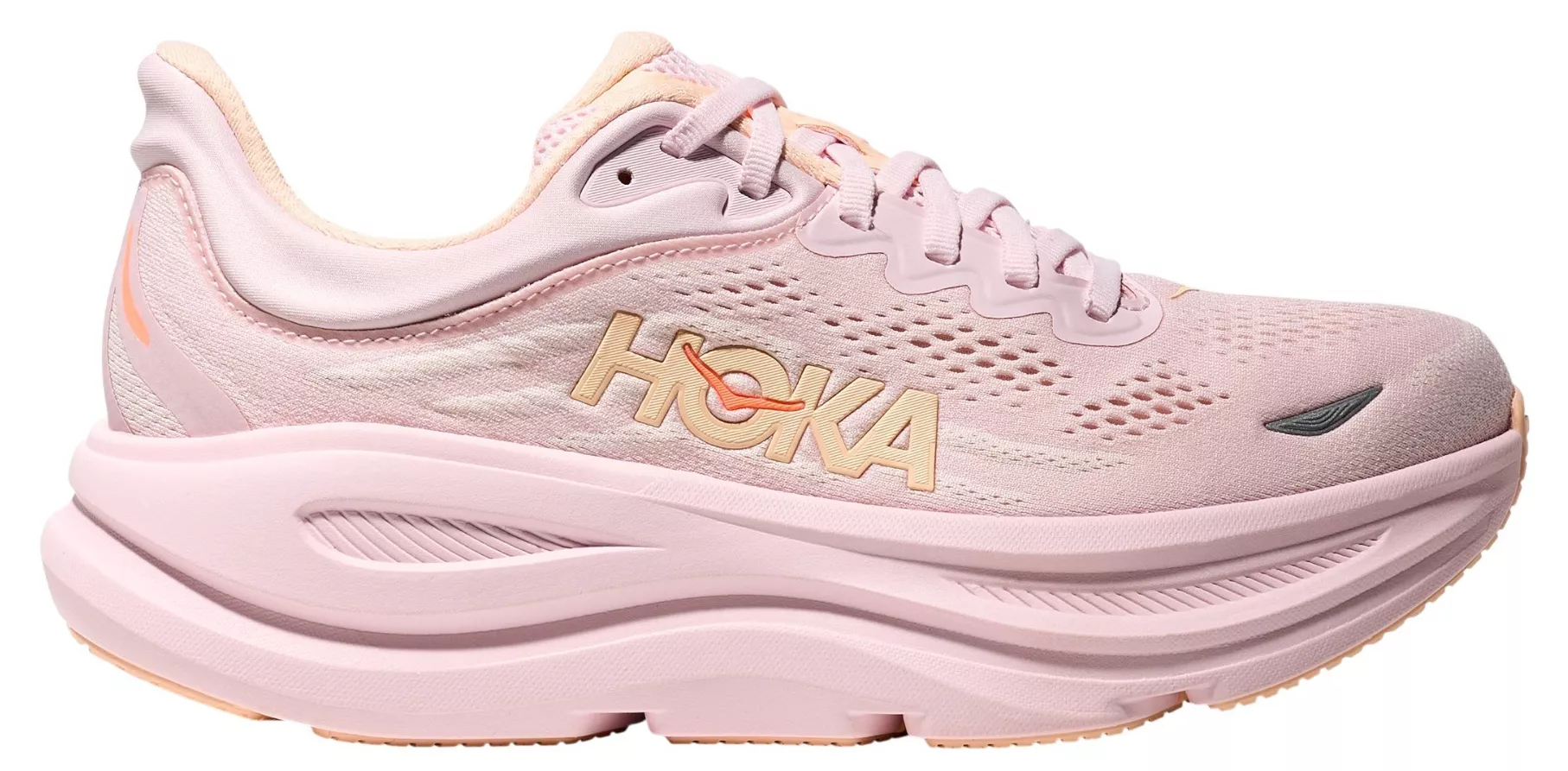 Hoka Women's Bondi 9 - Lilac Cream / Tangerine Glow