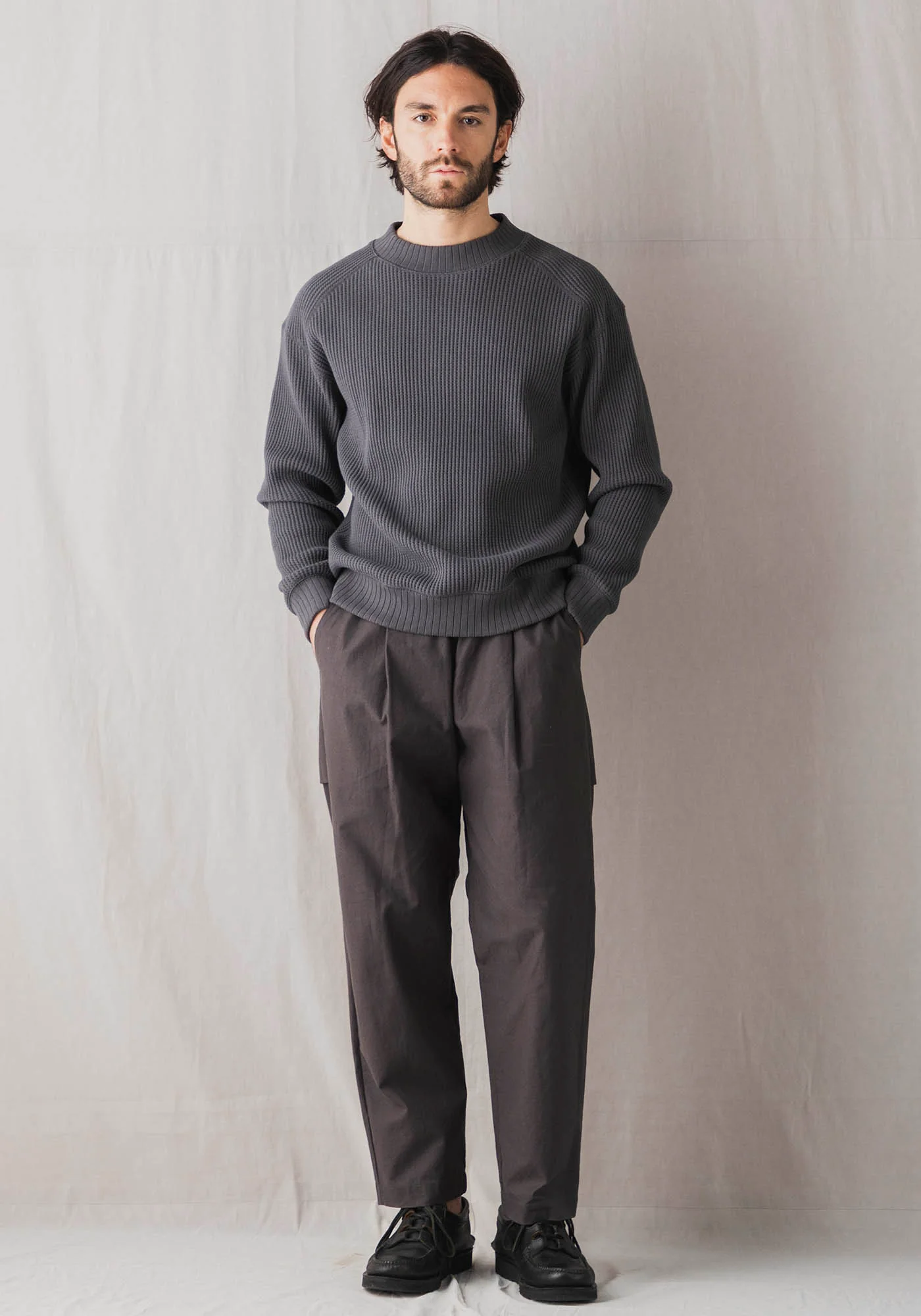 Jackman Back Nep Umps Pants - Dark Gray - Image 3