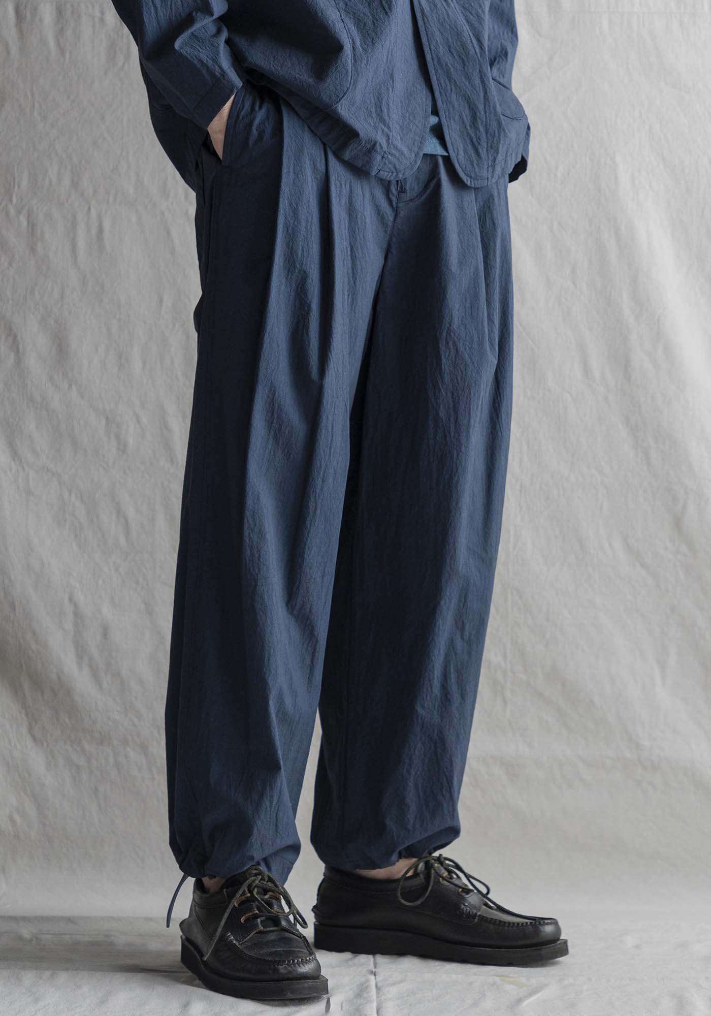 Jackman Tenpi Baggy Trousers - Iron Navy - Image 3