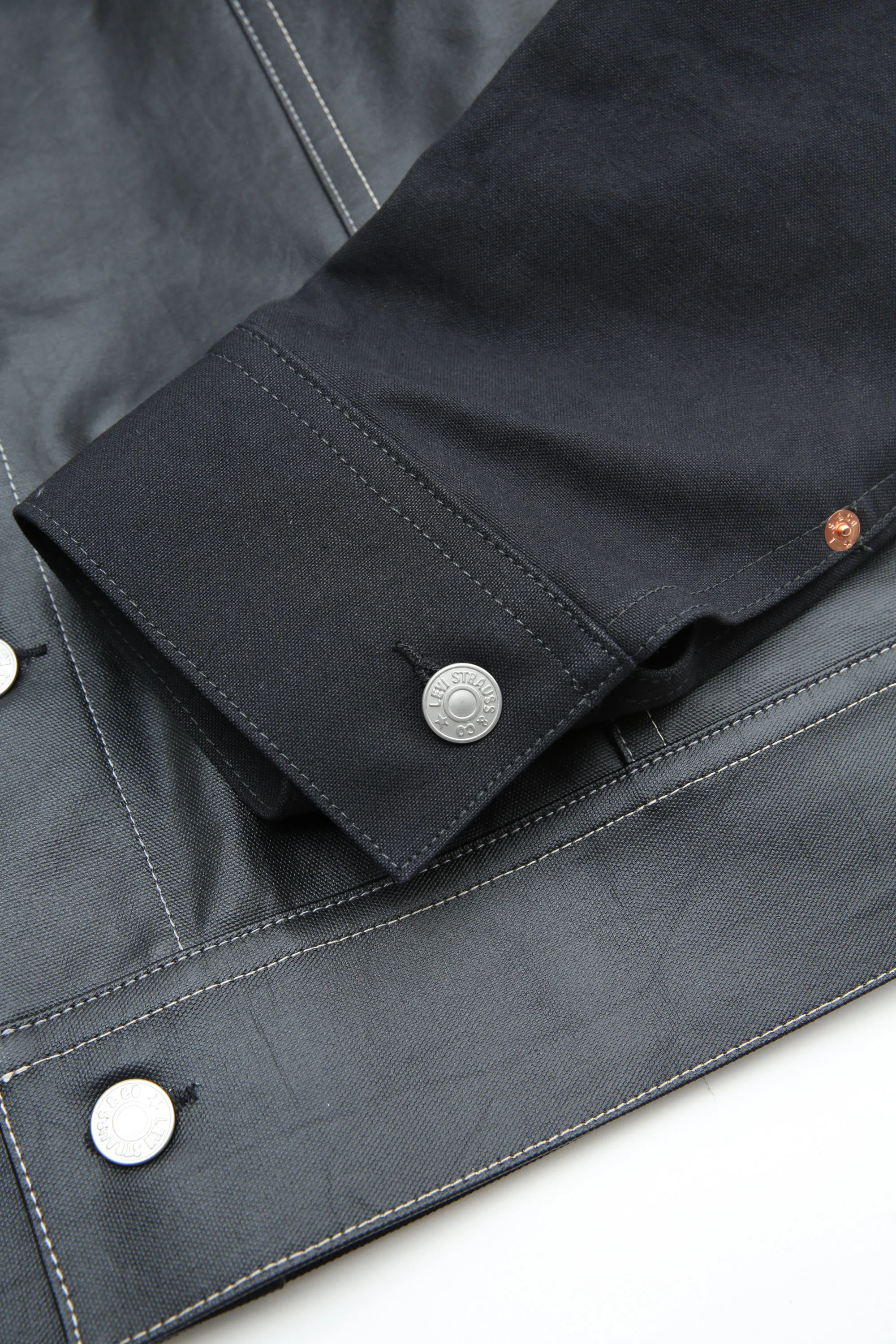 Junya Watanabe MAN x Levi's Jacket - Black Coated Canvas - Image 4
