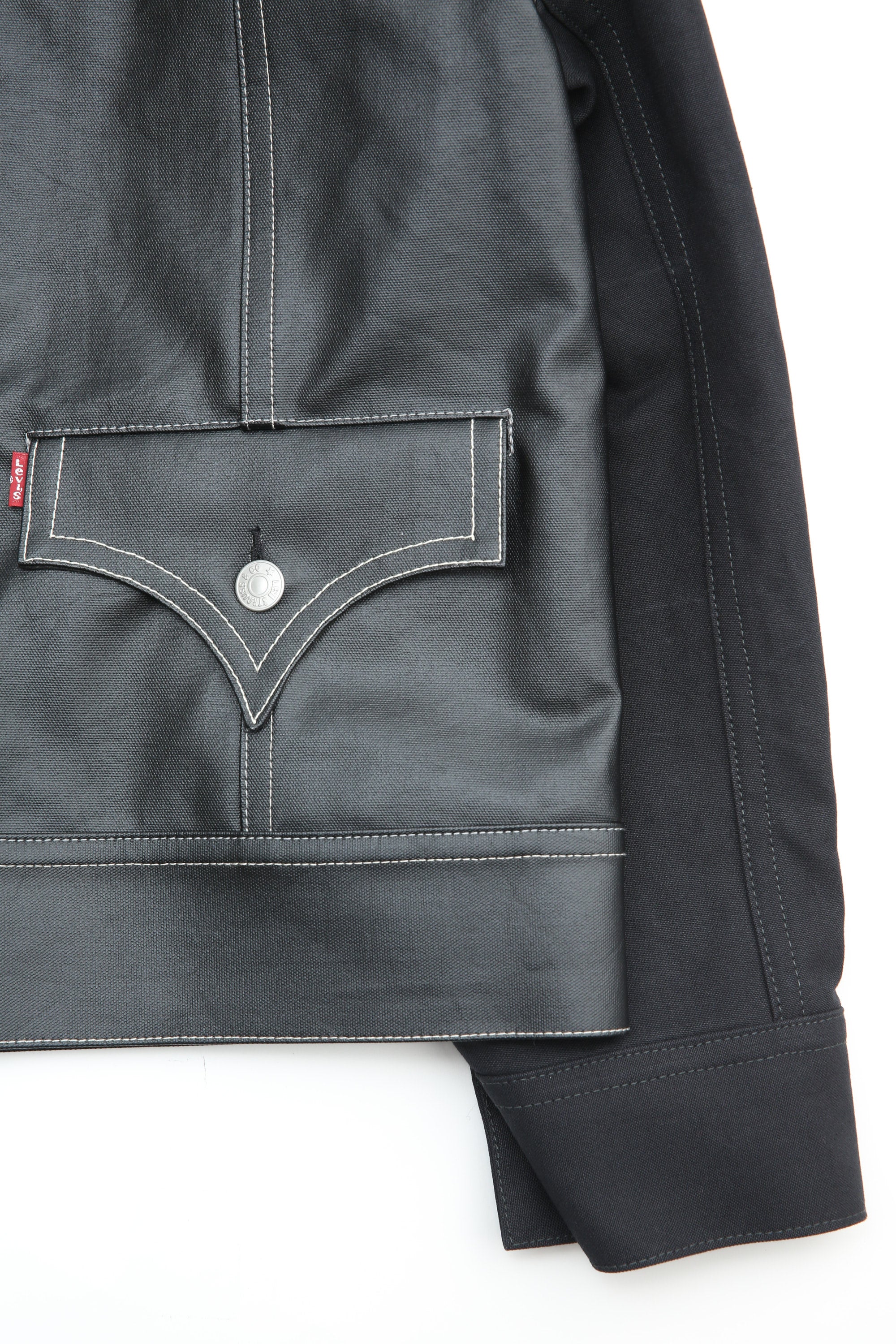 Junya Watanabe MAN x Levi's Jacket - Black Coated Canvas - Image 5