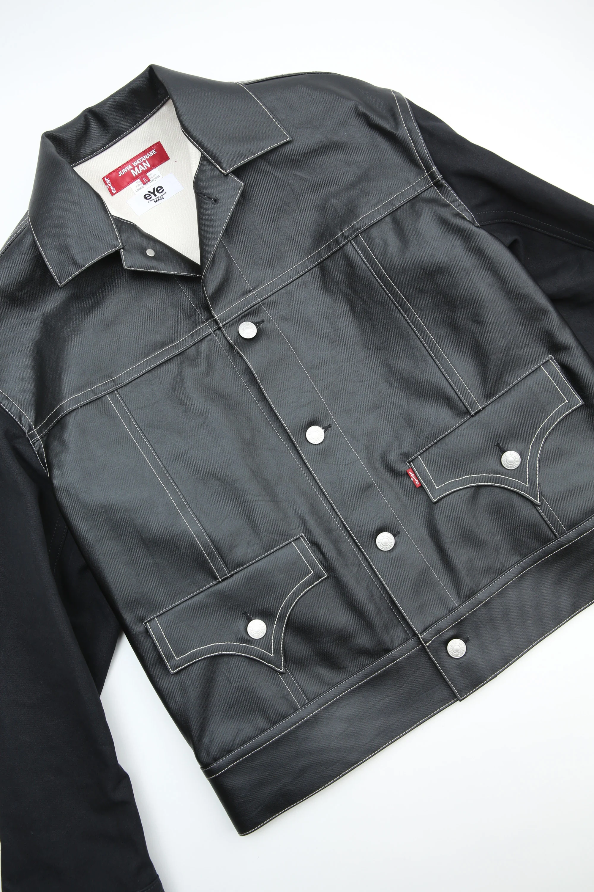 Junya Watanabe MAN x Levi's Jacket - Black Coated Canvas - Image 8