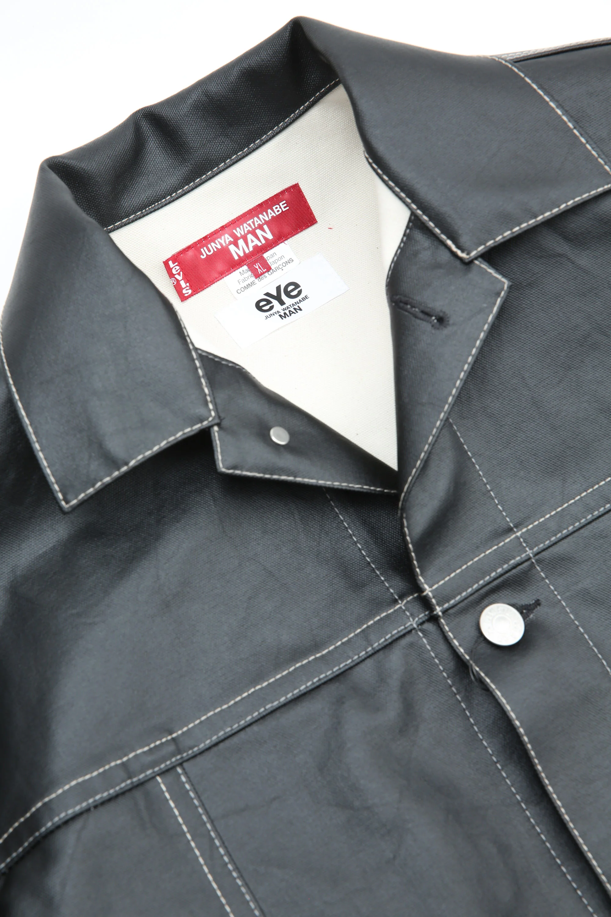 Junya Watanabe MAN x Levi's Jacket - Black Coated Canvas - Image 9
