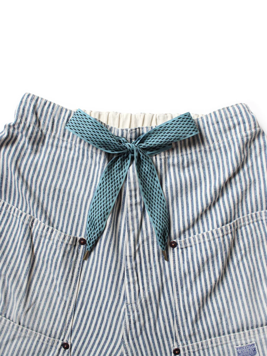 Kapital 10oz Hickoree W-Knee EASY Short Pants - Hickoree - Image 2