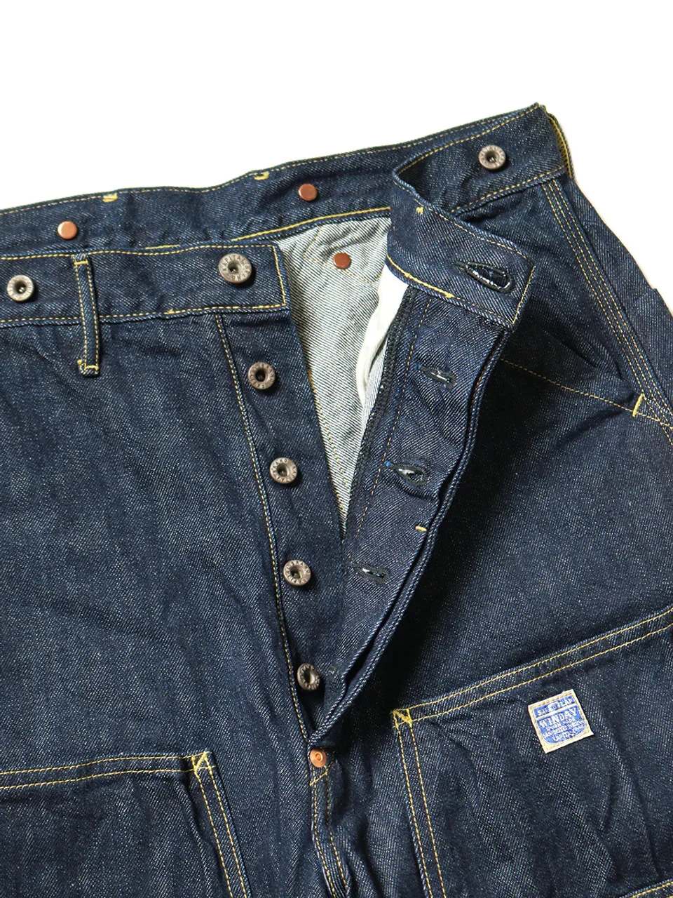 Kapital 11.5oz Denim LUMBER Pants - Indigo - Image 4