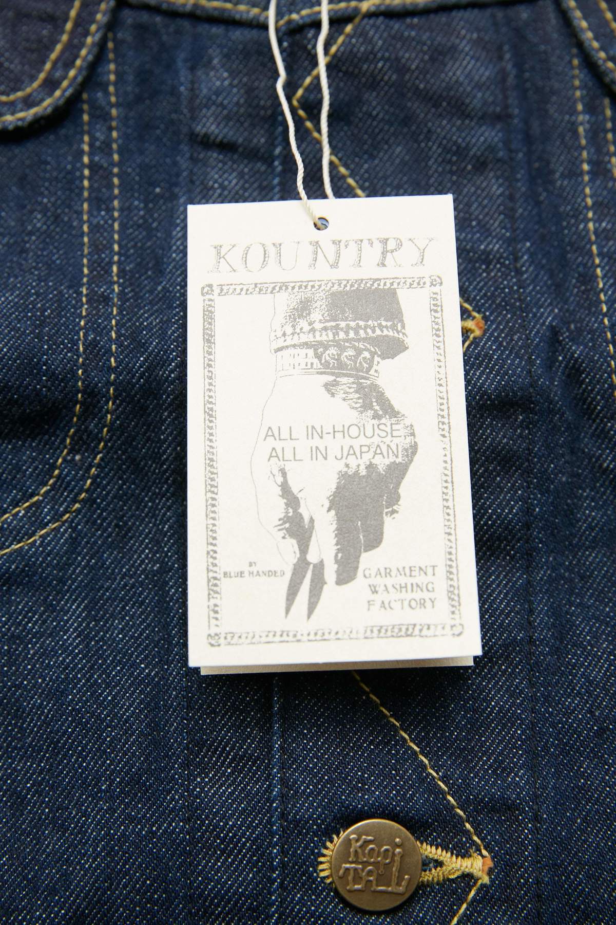 Kapital 11.5oz Denim MEXICAN TUXEDO Westerner - Indigo - (EK-1500LJ) - Image 17