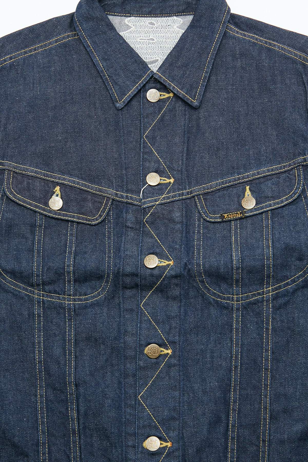 Kapital 11.5oz Denim MEXICAN TUXEDO Westerner - Indigo - (EK-1500LJ) - Image 5
