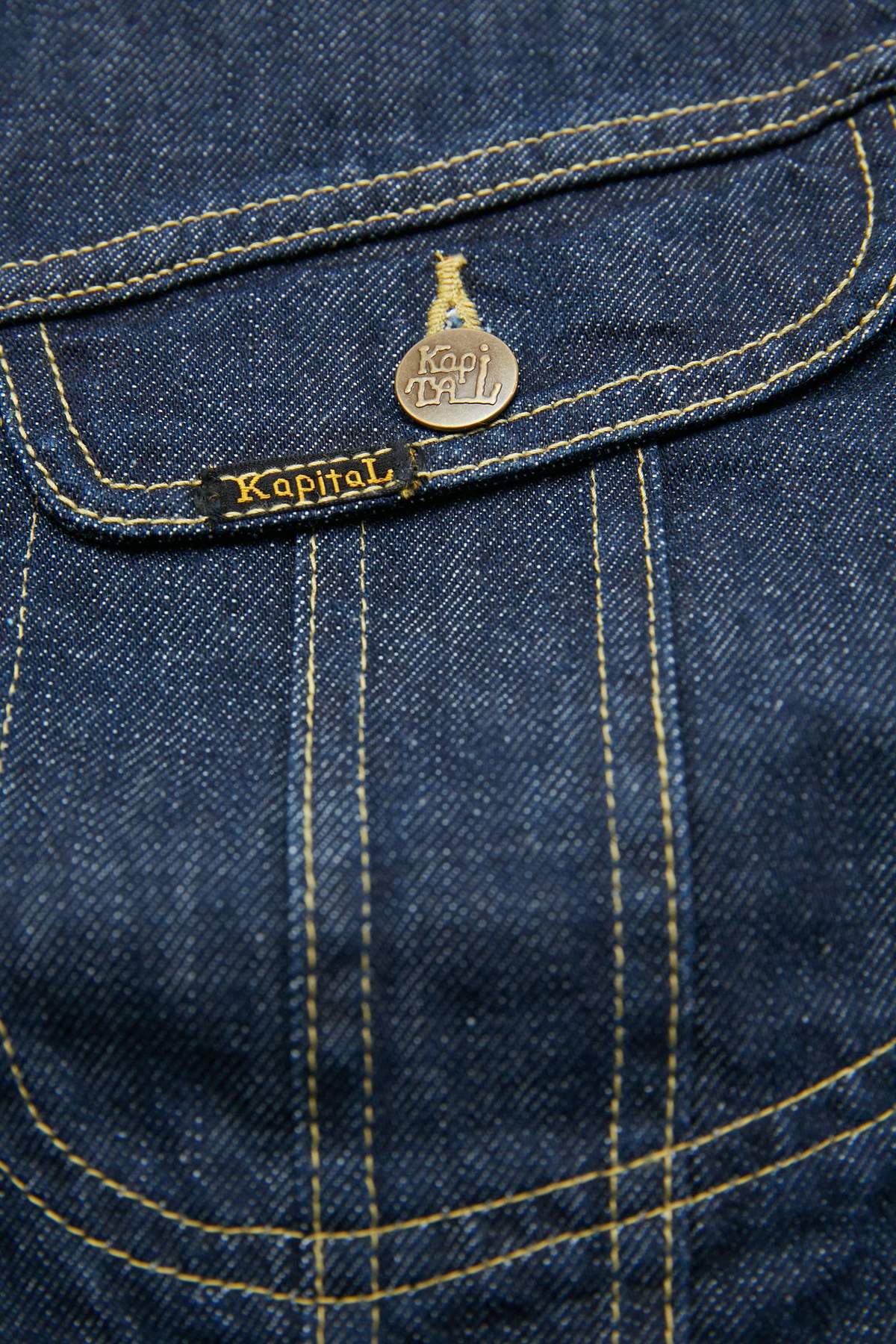 Kapital 11.5oz Denim MEXICAN TUXEDO Westerner - Indigo - (EK-1500LJ) - Image 9