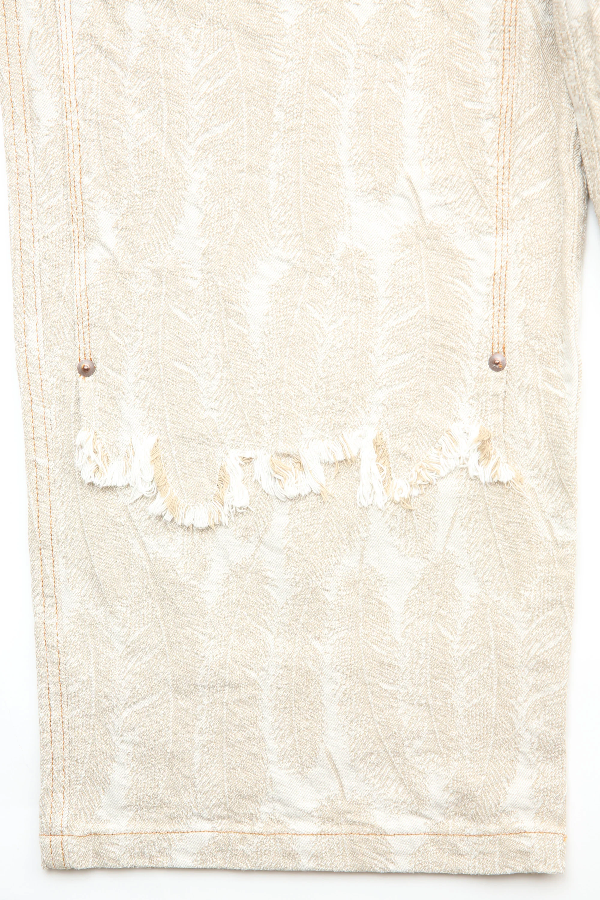 Kapital 12oz MAGPIE Denim W-Knee EASY Baggy Pants - Natural - Image 6