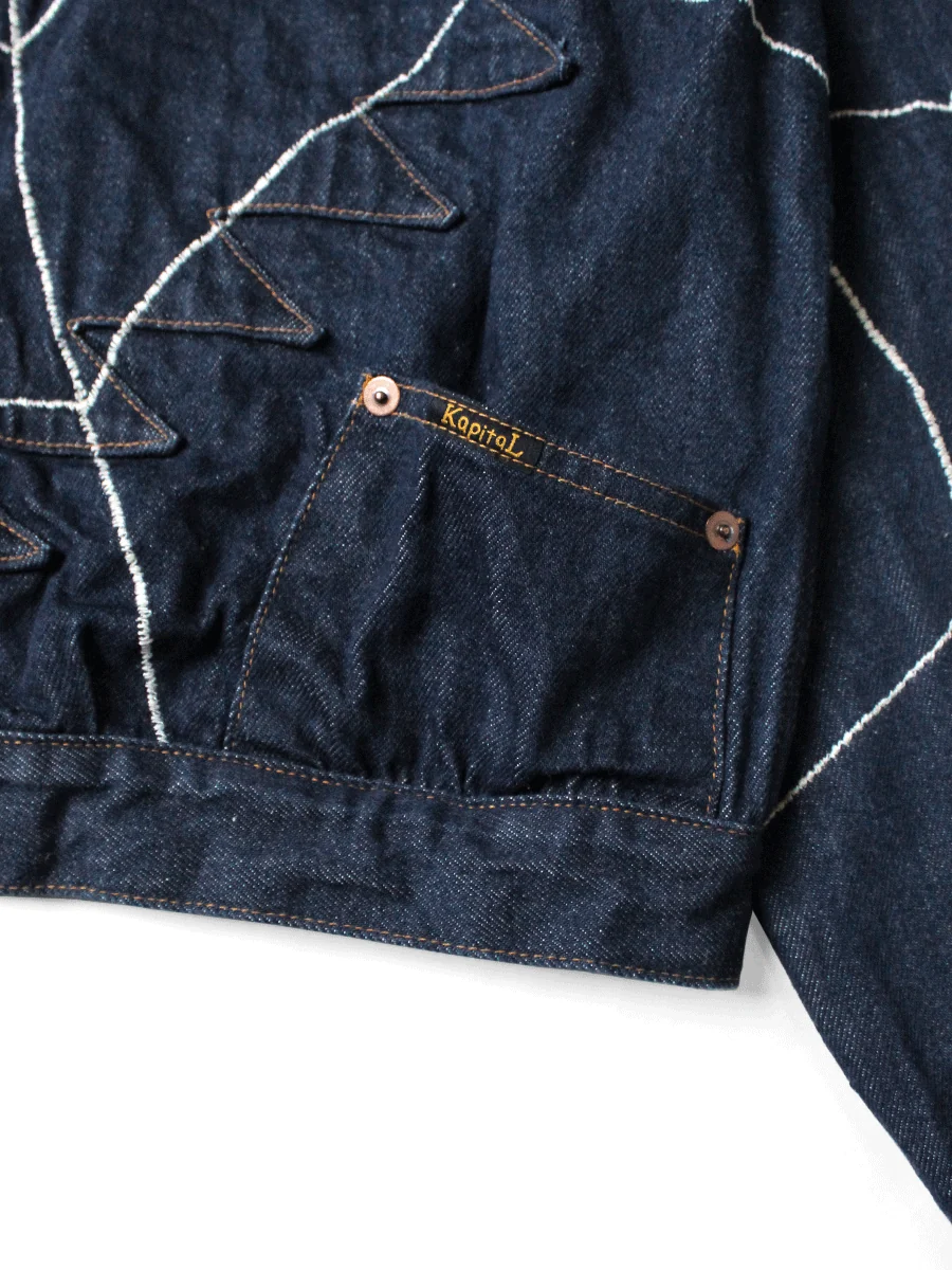 Kapital - 13oz Denim STD Thunderbird Blouson (KOUNTRY DREAM CATCH Remake) - Indigo - Image 3