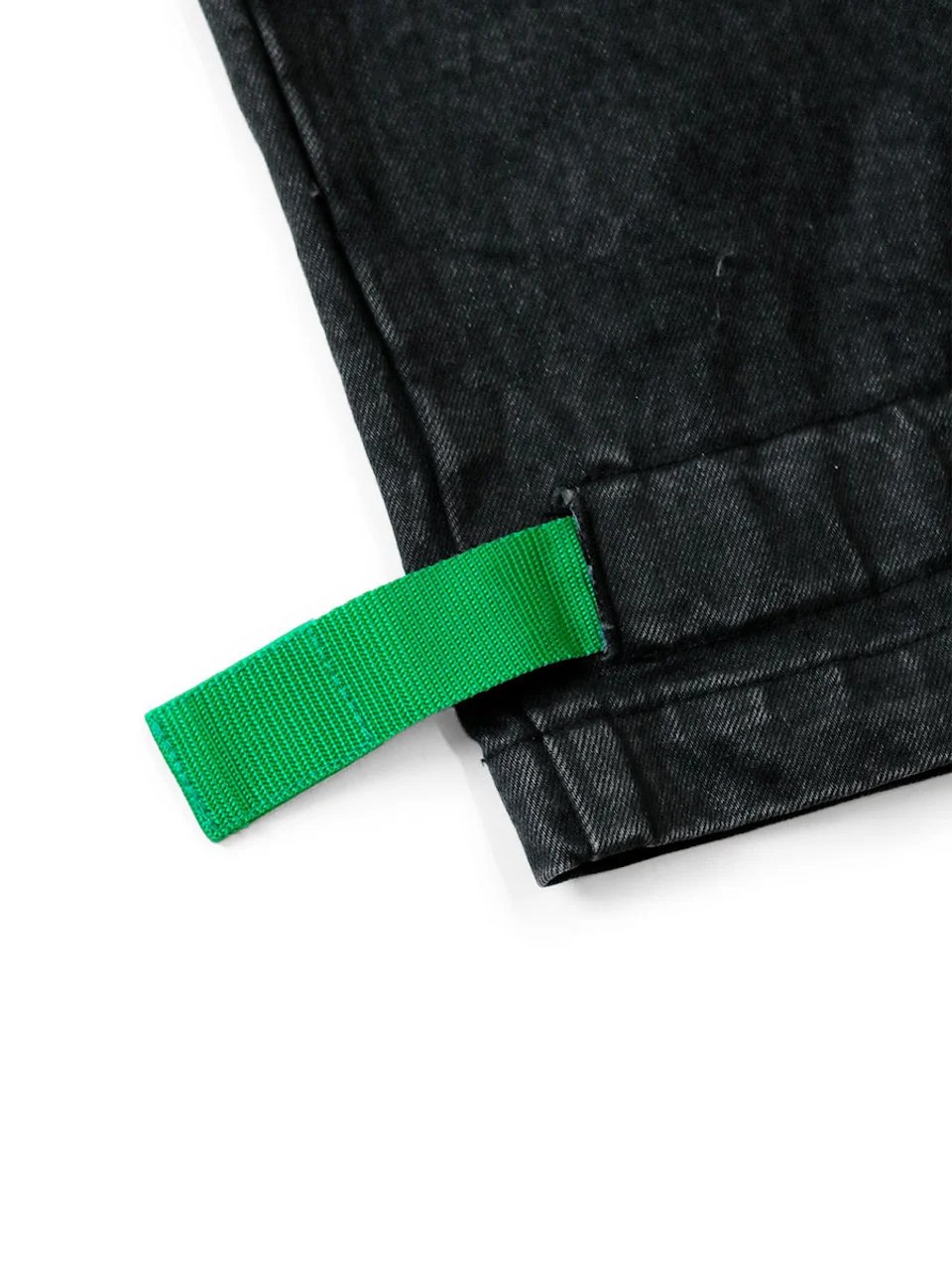 Kapital 14oz BLKxBLK Denim NOUVELLE Shuttle Pants - Green - Image 8