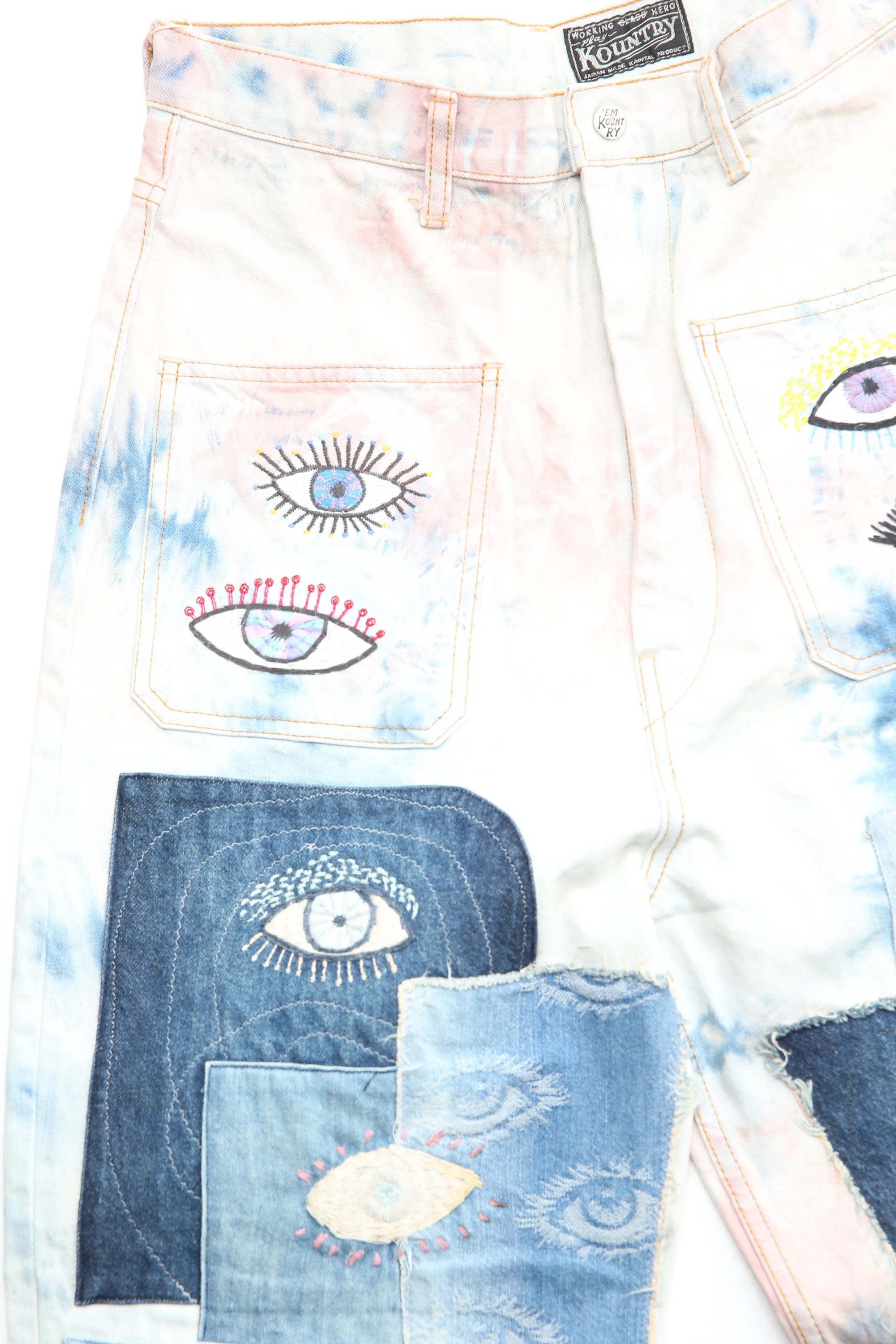 Kapital - 14oz Denim Tie-Dye Baggy Flare Pants(CrazyDixieRemake) - IPK - Image 3