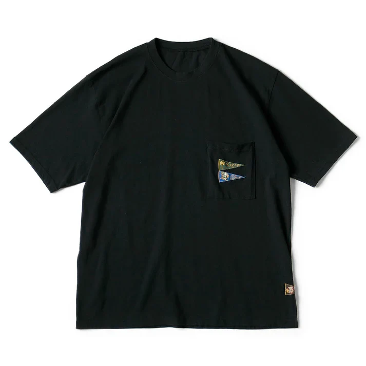 Kapital 20/-Jersey PENNANT T (3Flags) - Black