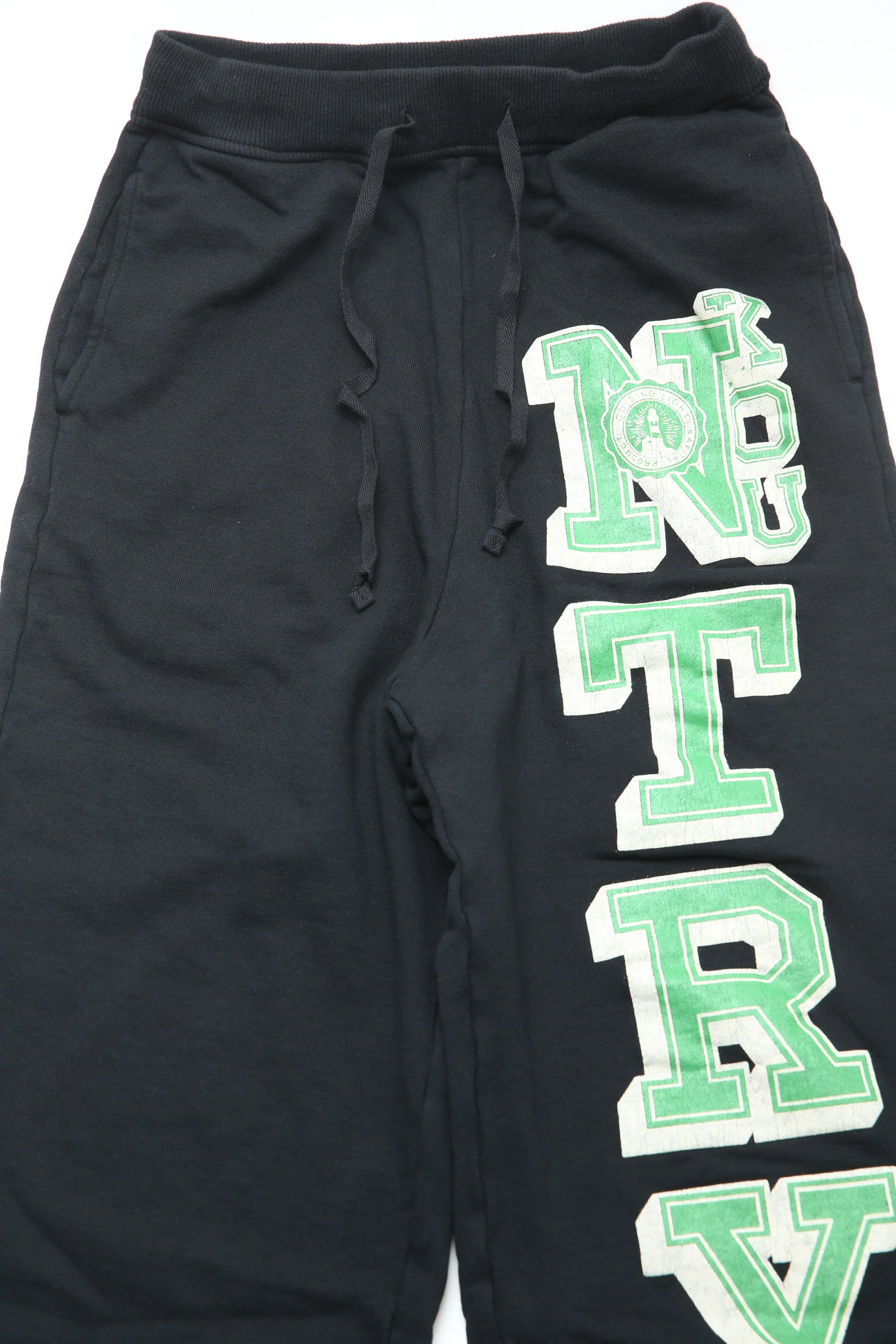 Kapital | 30/-SWT Knit Sweat Pants (N.TRY) | Black - Image 2