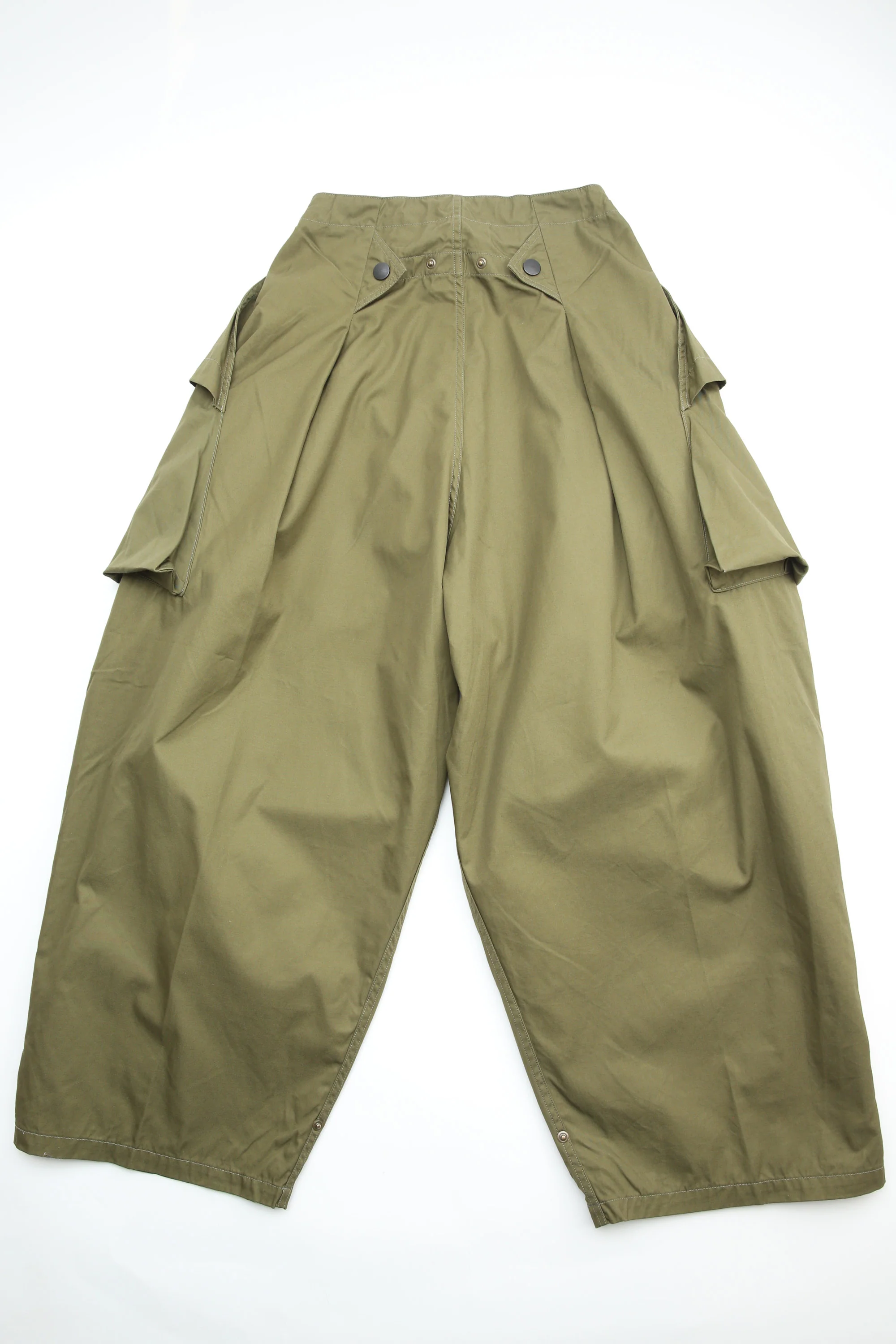 Kapital Combed Gabergine AOZAI Cargo Pants - Khaki - Image 4