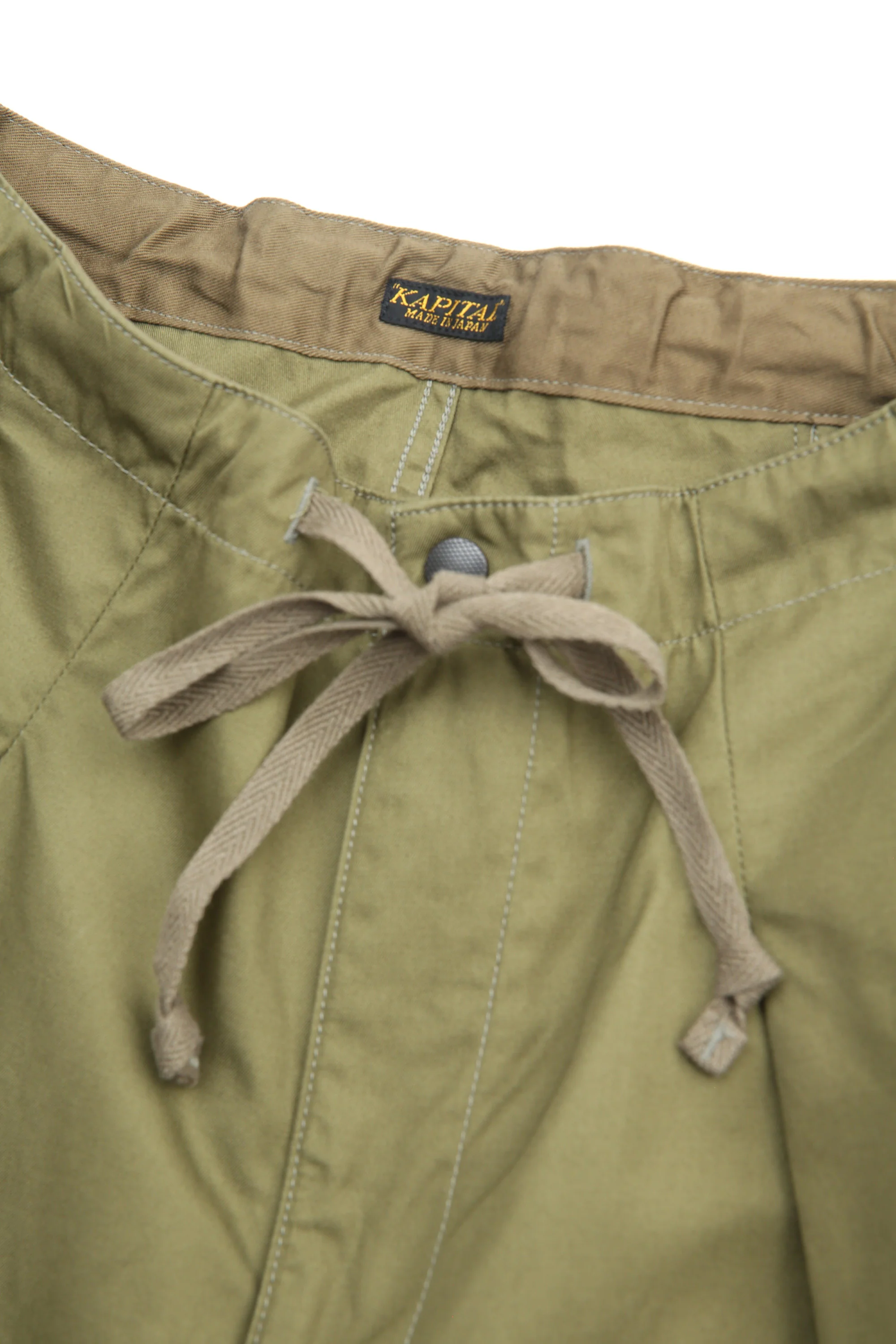 Kapital Combed Gabergine AOZAI Cargo Pants - Khaki - Image 7