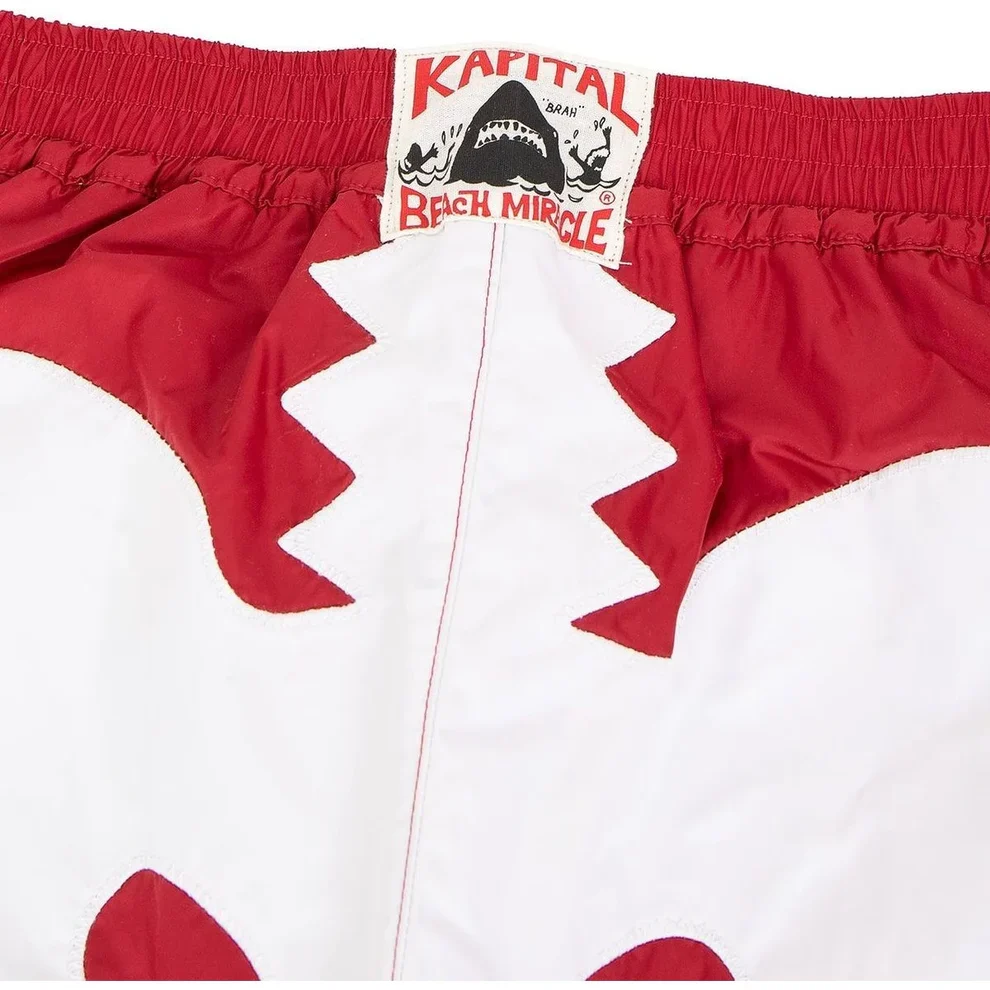 Kapital Nylon BONE Swimsuit - Red - Image 2