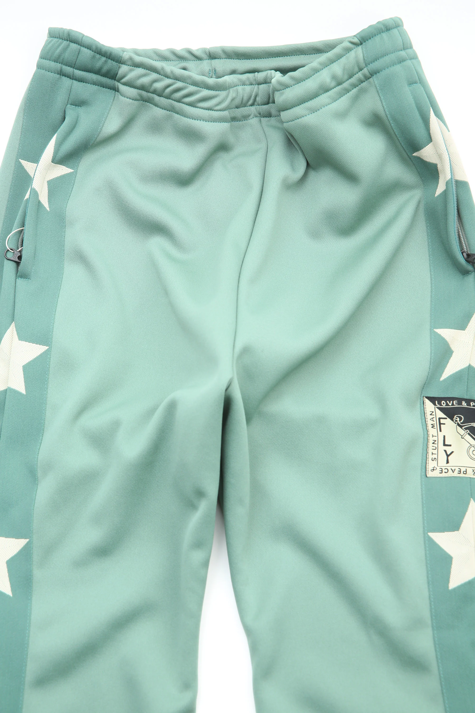Kapital - Smooth Jersey Stantman (Stuntman) & woman Track Pants - Light Green (LGR) - Image 2