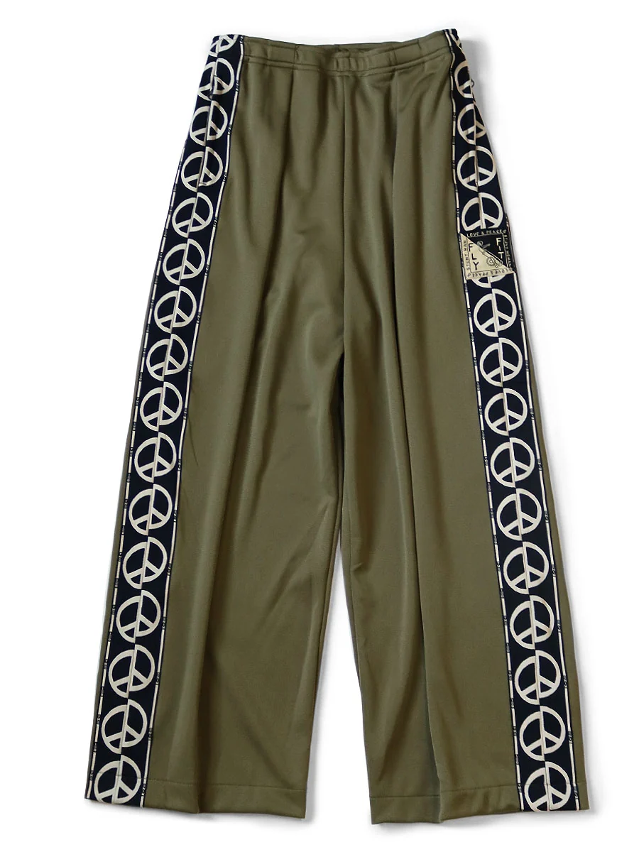Kapital - Smooth Jersey TH.D.D. Baggy Track Pants - Khaki (KHA)