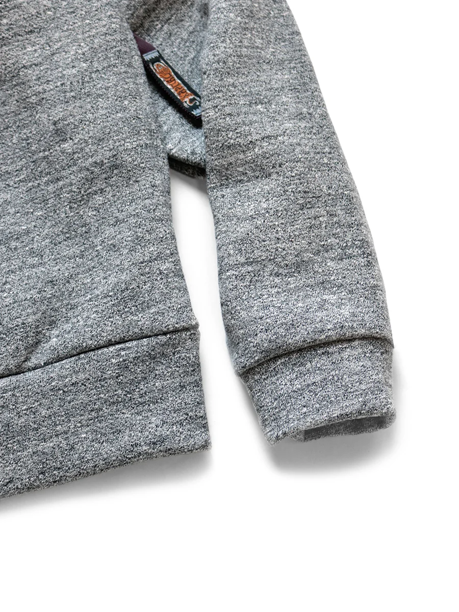 Kapital TOP Fleece x Birds Eye Fleece Nordic Sweat - Charcoal - Image 4