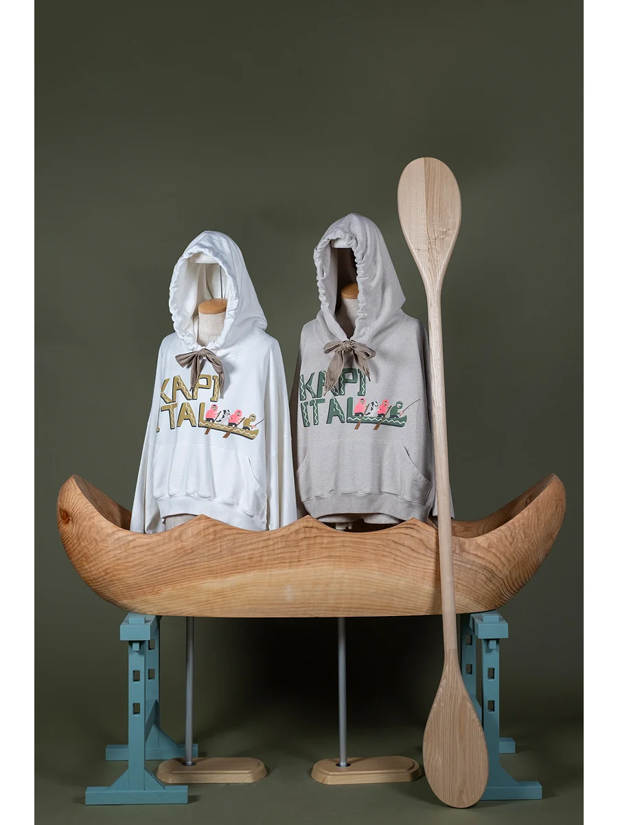 Kapital TOP SWT Knit DEVIL HOODIE (CANOE KAPITAL) - Green - Image 8