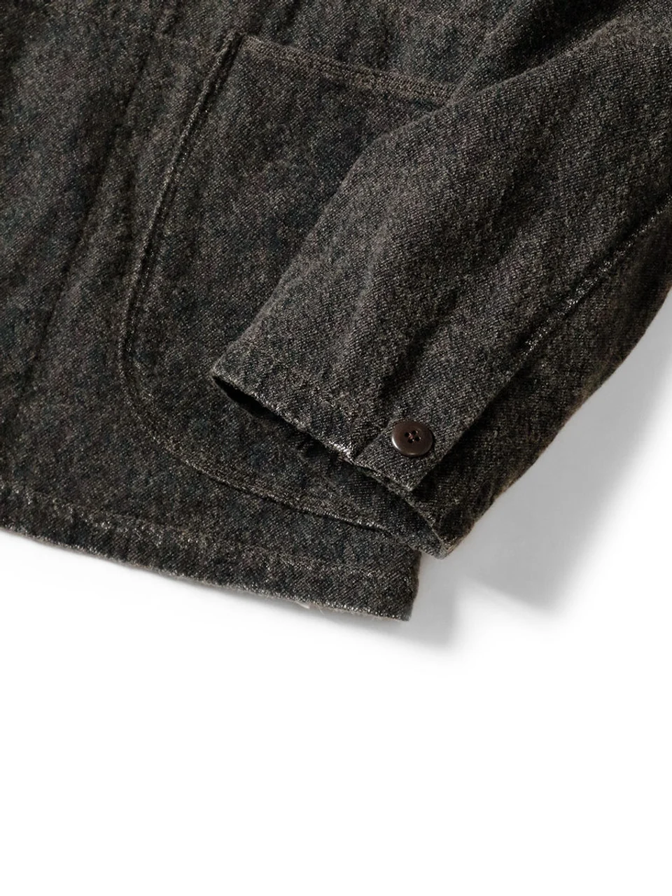 Kapital Twill Aging Wool Hospital Jacket - Brown - Image 4