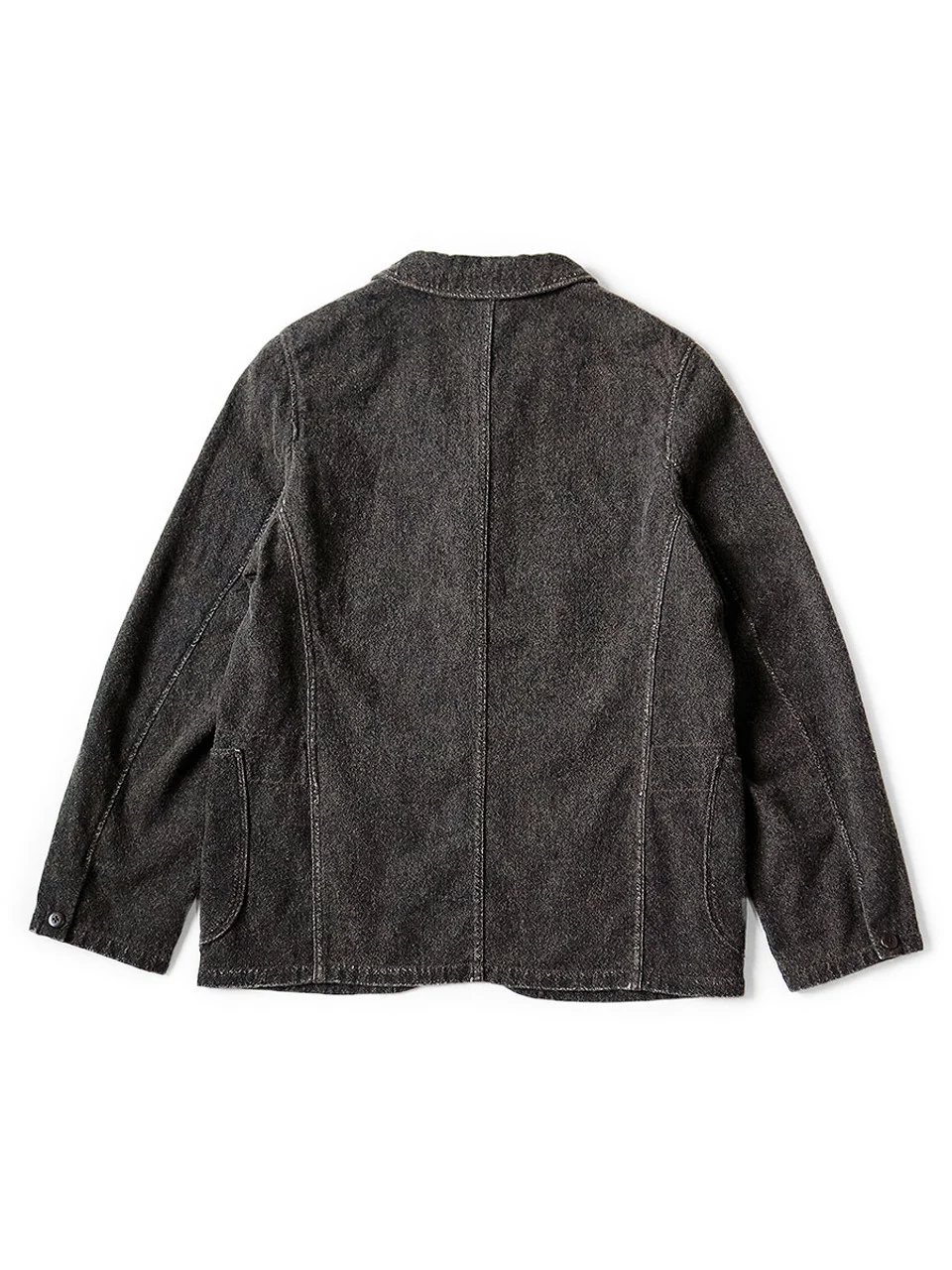 Kapital Twill Aging Wool Hospital Jacket - Brown - Image 6