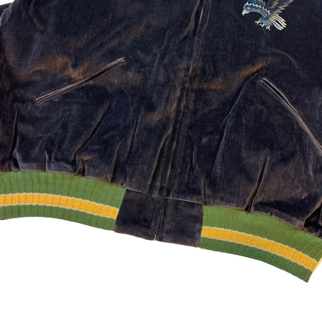Kapital Velveteen Souvenir Jacket (Raven & Skull) - Black - Image 5