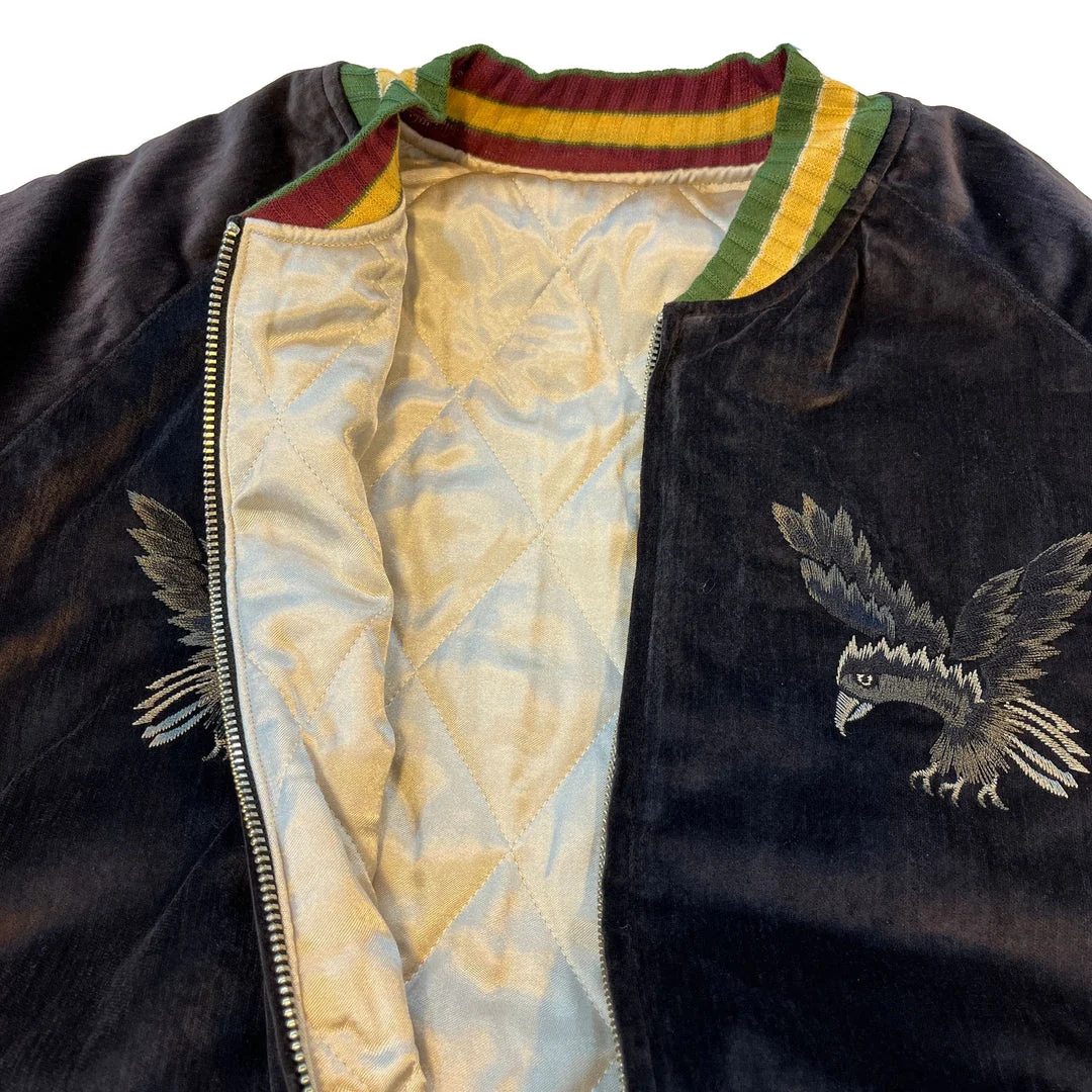 Kapital Velveteen Souvenir Jacket (Raven & Skull) - Black - Image 6