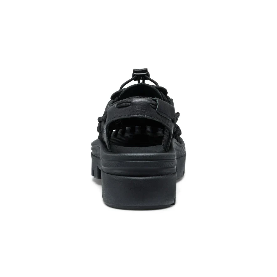 Keen All Gender UNEEK PLT Sneaker - BLACK SMOOTH LEA - Image 3