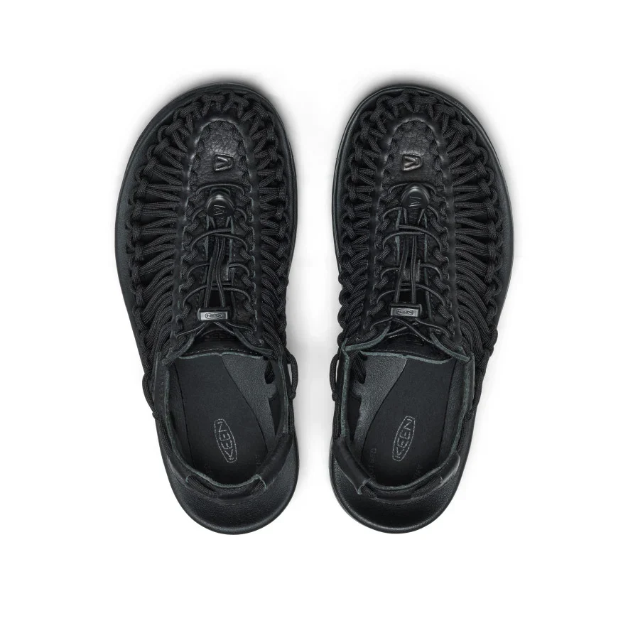 Keen All Gender UNEEK PLT Sneaker - BLACK SMOOTH LEA - Image 5