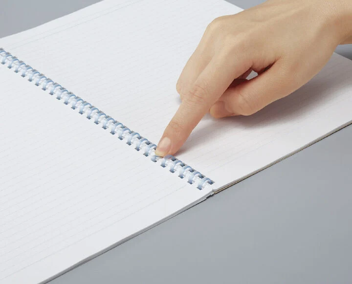 Kokuyo Campus Soft Ring Notebook | A5 - 50 Sheets - 6mm Dotted Line | Pink - Image 4