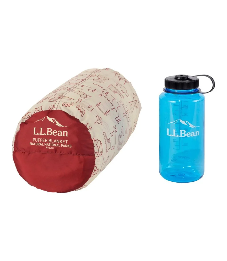 L.L.Bean Puffer Blanket - Natural National Parks - Image 2