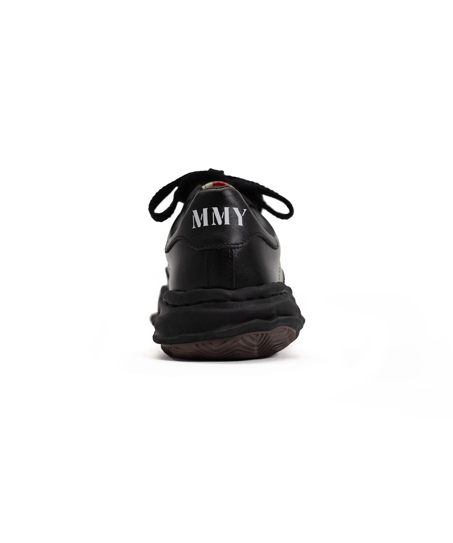 Maison Mihara Yasuhiro - BLAKEY OG Sole Leather Low-top Sneaker - Black x Black - Image 5