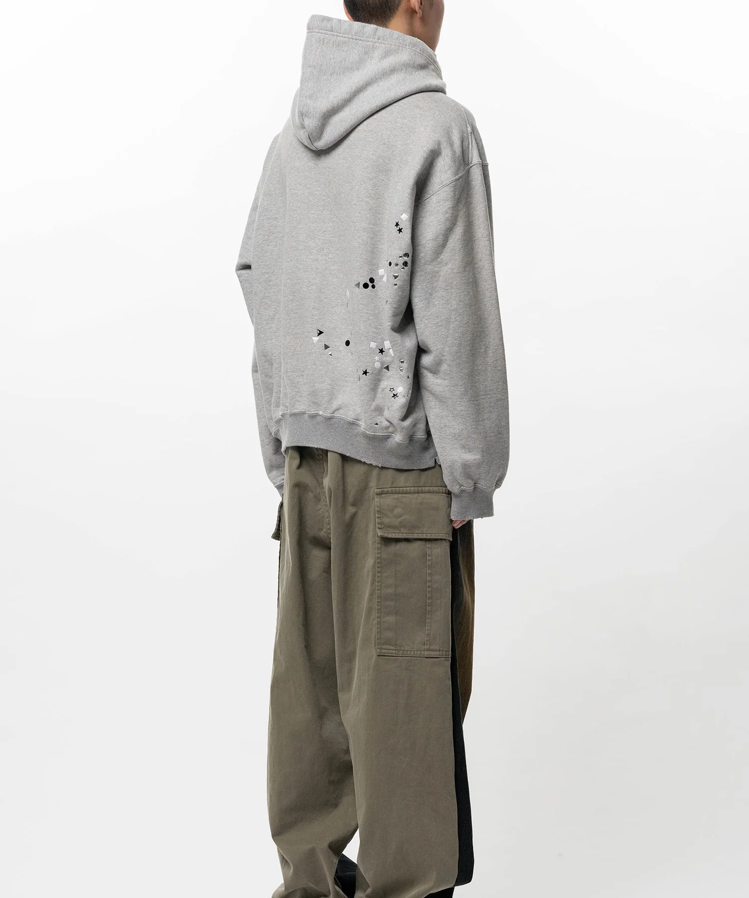Maison Mihara Yasuhiro Embellished Hoodie - Gray - Image 5
