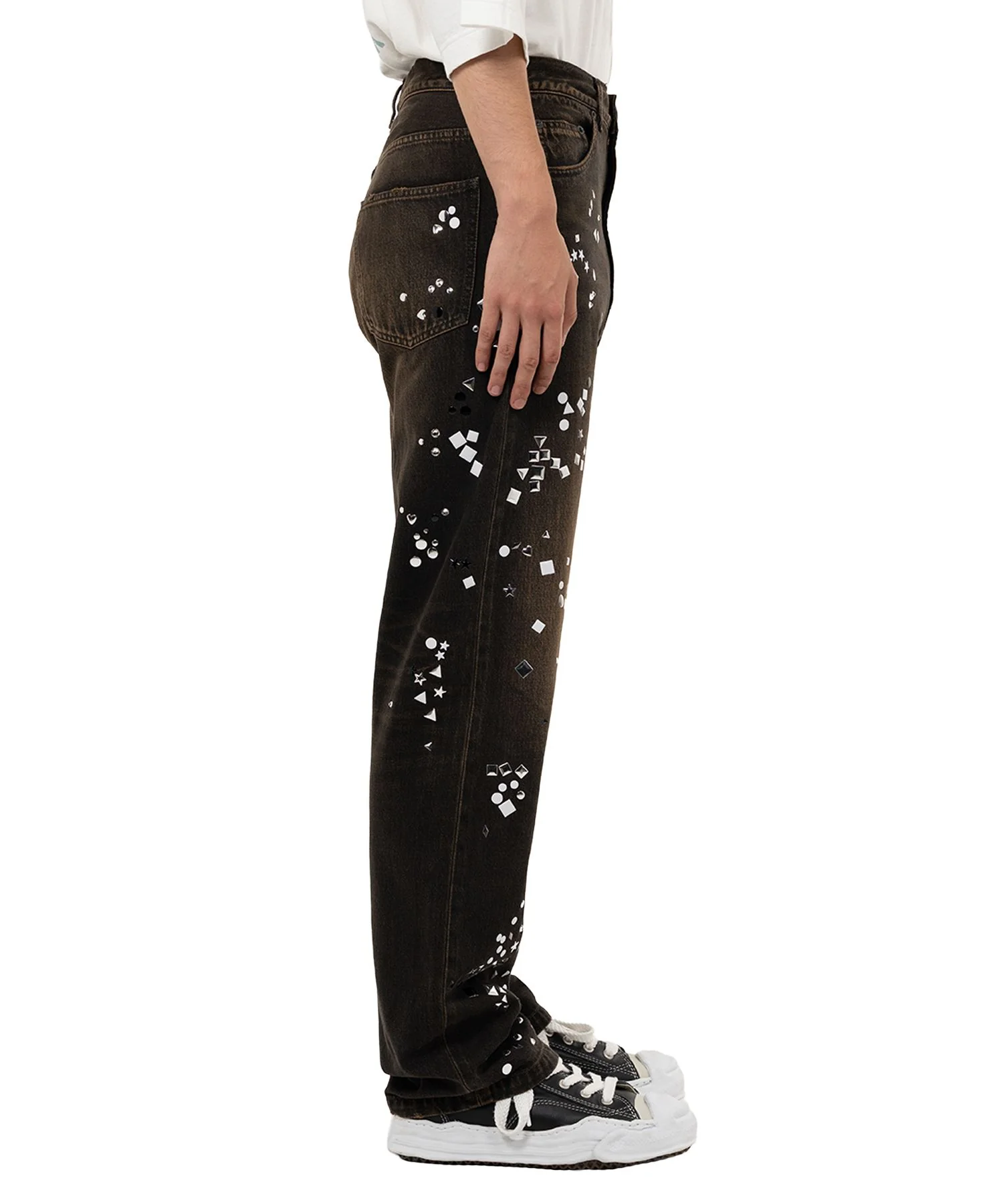 Maison Mihara Yasuhiro - Embellished Jeans - Black - Image 2