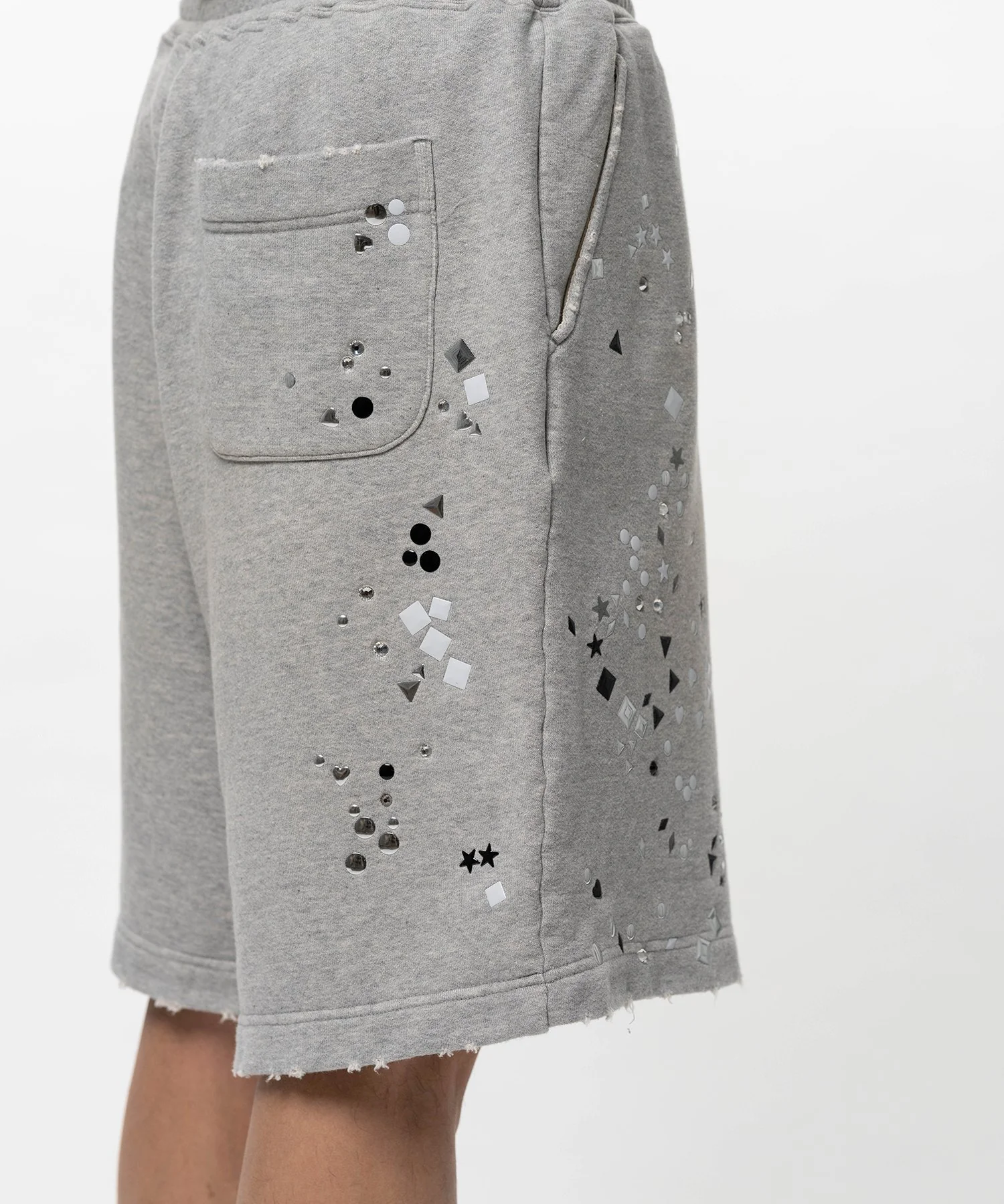 Maison Mihara Yasuhiro Embellished Shorts - Gray - Image 7